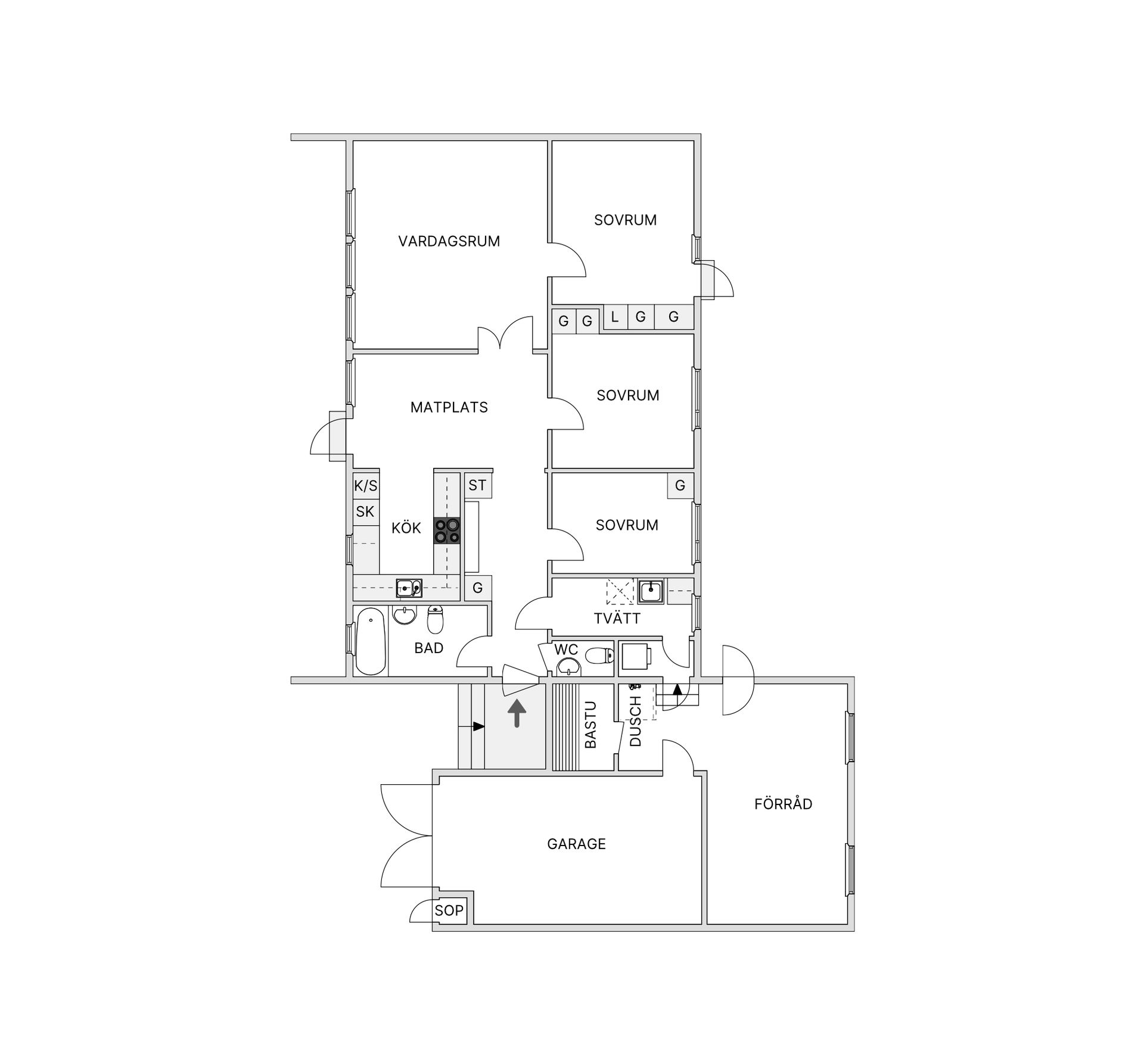 Villa, Slåttervägen 9, Näsbyn, Kalix