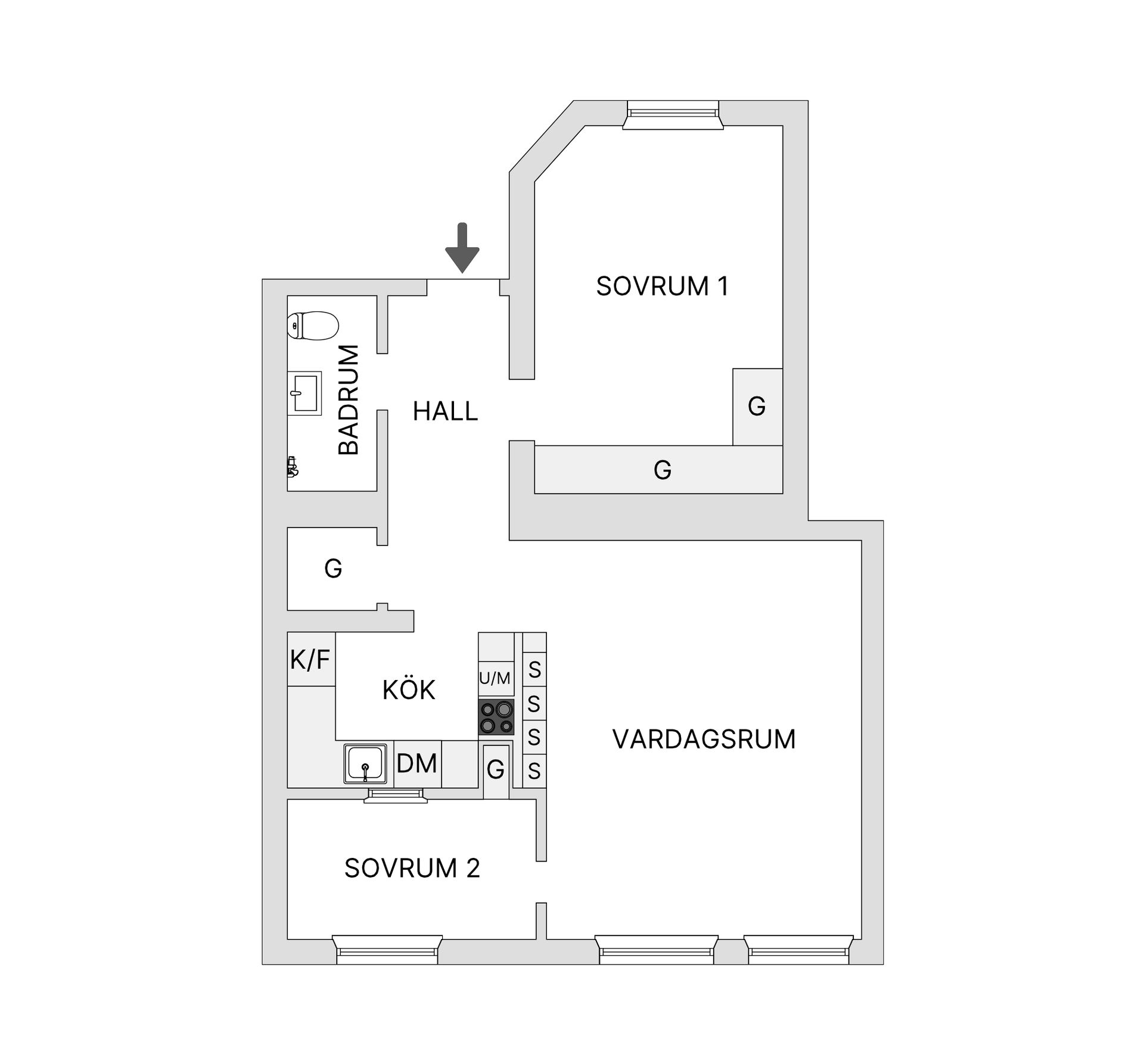 Bostadsrätt, Karlbergsvägen 87, 6tr, Birkastan Vasastan, Stockholm
