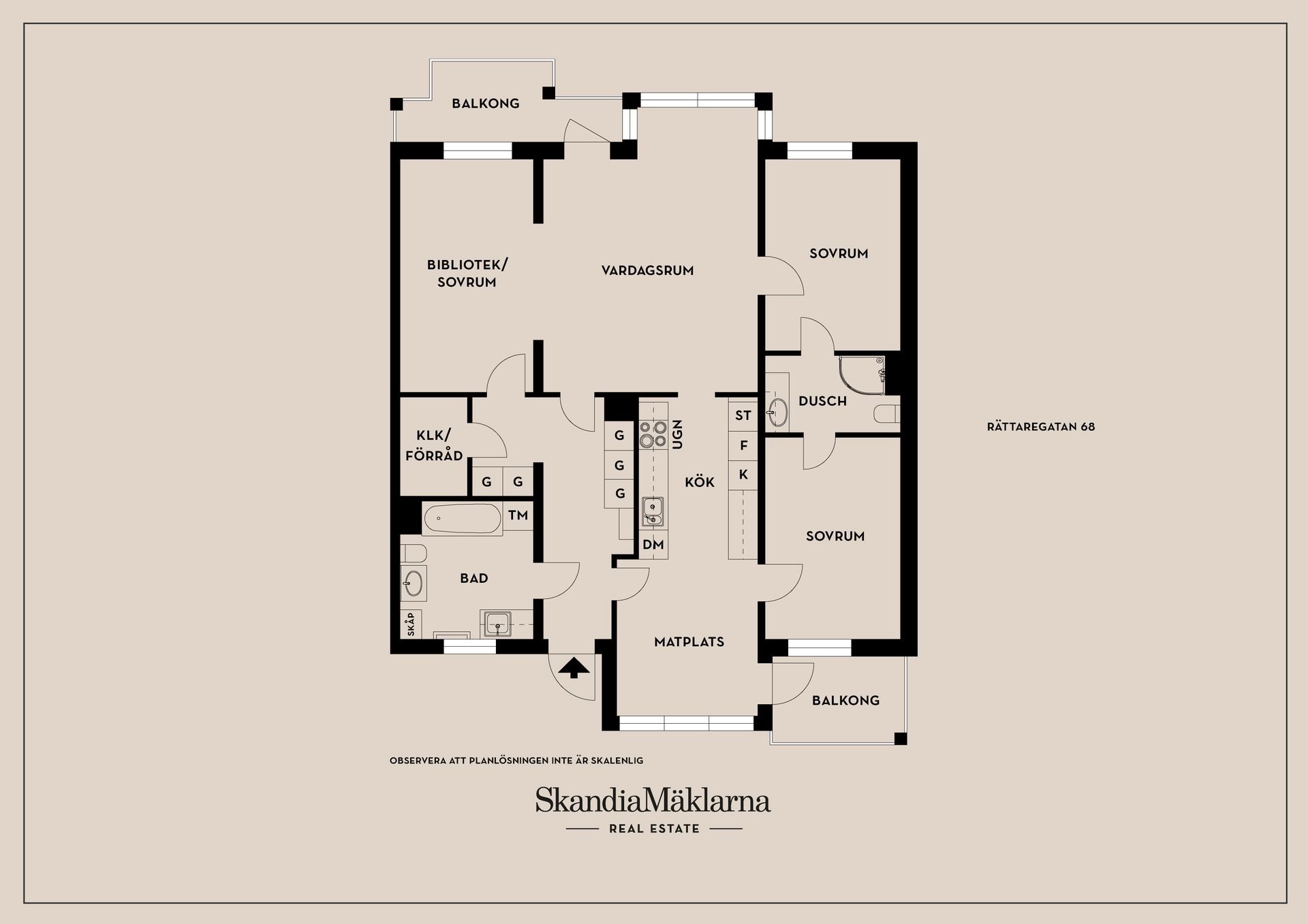 Bostadsrätt, Rättaregatan 68, Lambohov/Mjärdevi, Linköping