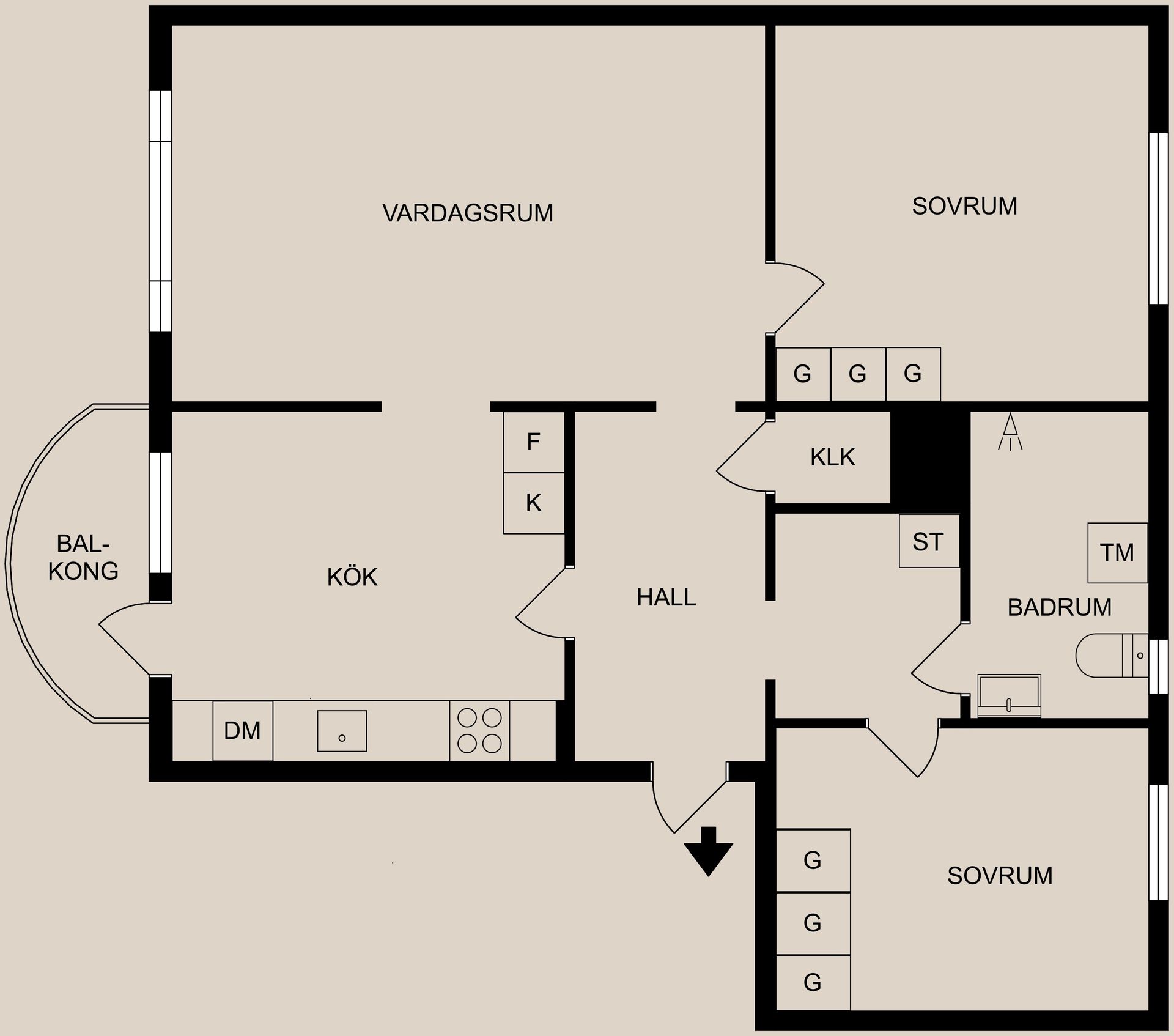 Bostadsrätt, Bergslagsvägen 12E, Centralt, Finspång