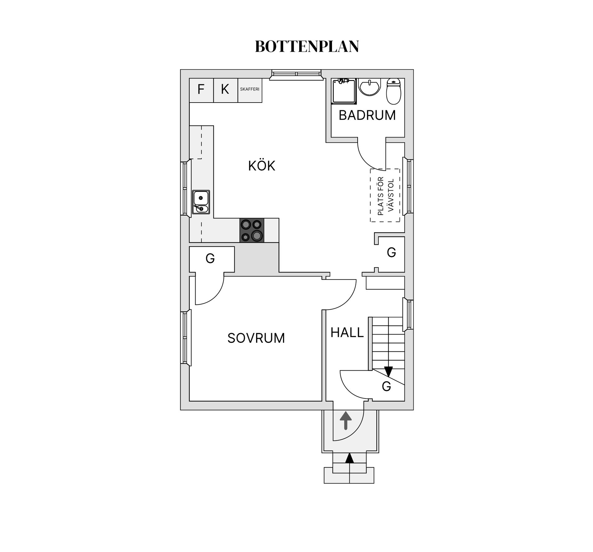 Villa, Byvallenvägen 4, Kalix