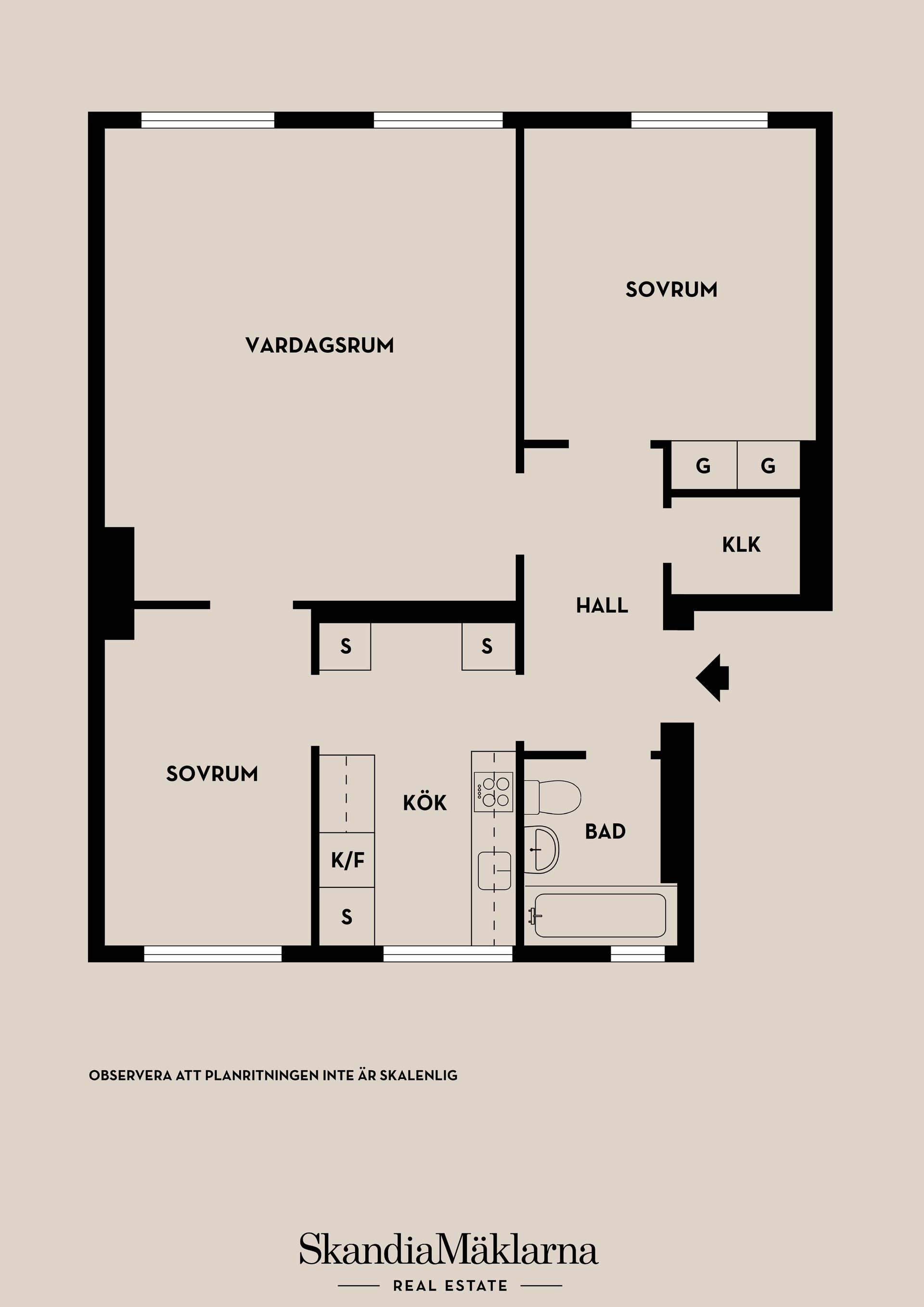 Bostadsrätt, Humblegatan 33B, Högst upp!, Centrala Sundbyberg, Sundbyberg