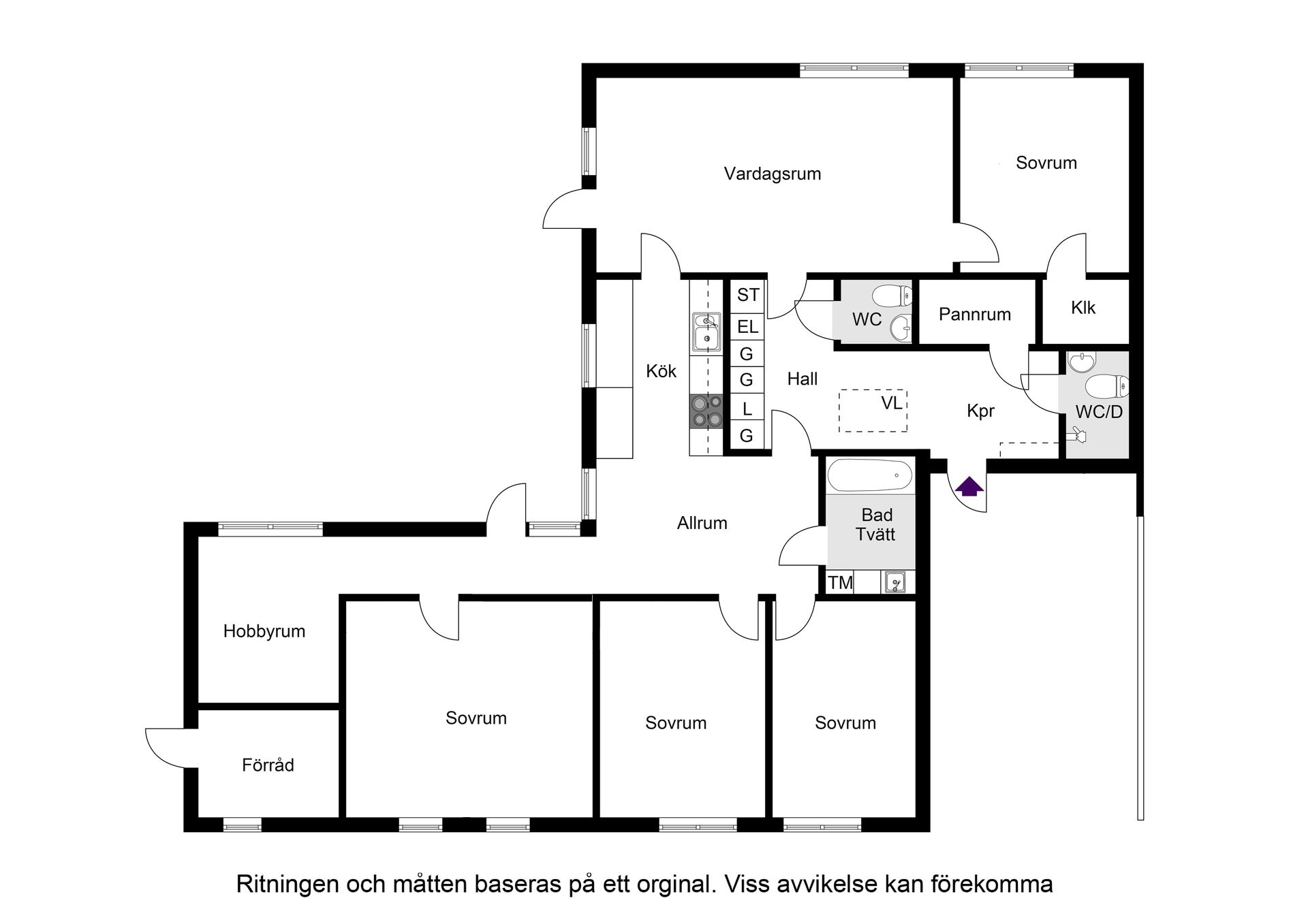 Villa, Husarvägen 10, Västra Bällsta, Vallentuna