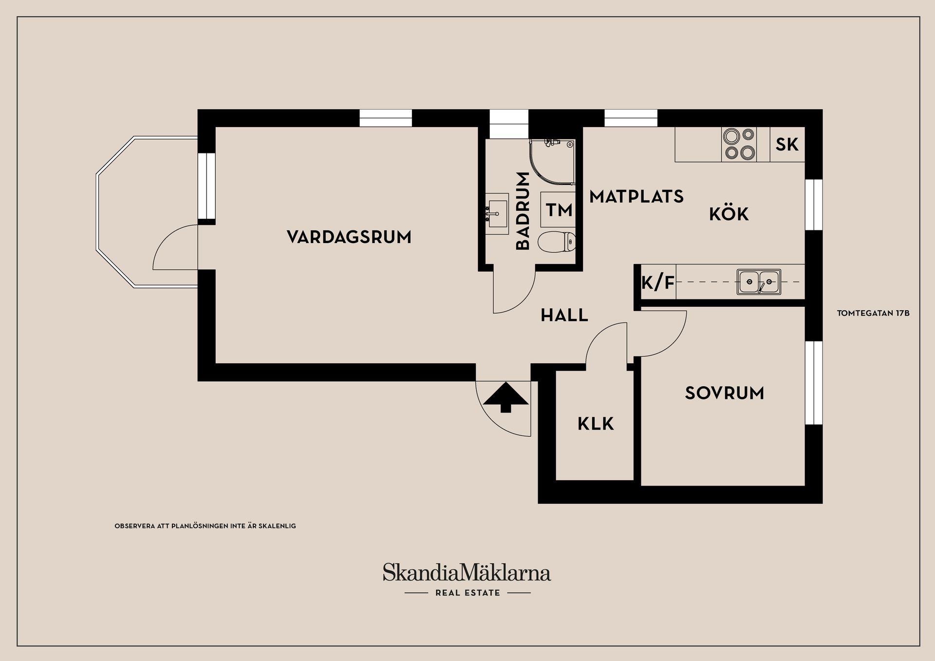 Bostadsrätt, Tomtegatan 17B, Borås