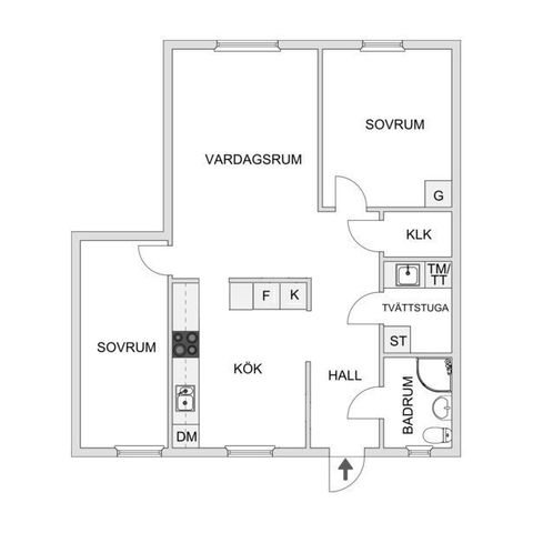 Bostadsrätt, Kaptensgatan 3B, T1, Linköping