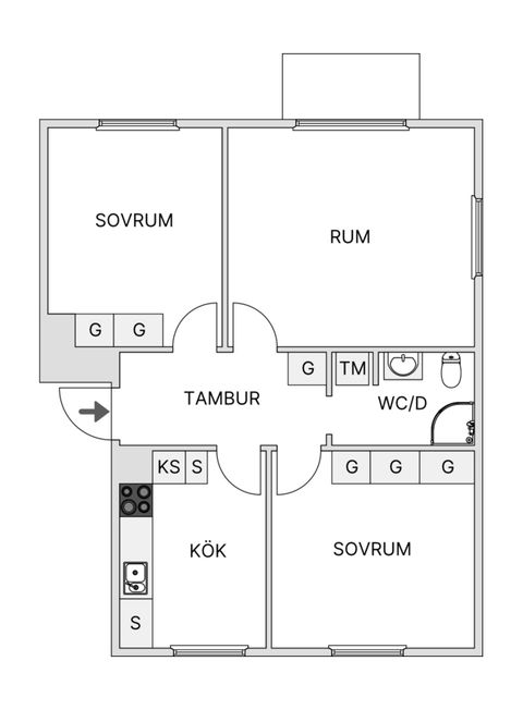Bostadsrätt, Odalgatan 2B, Norrböle, Skellefteå