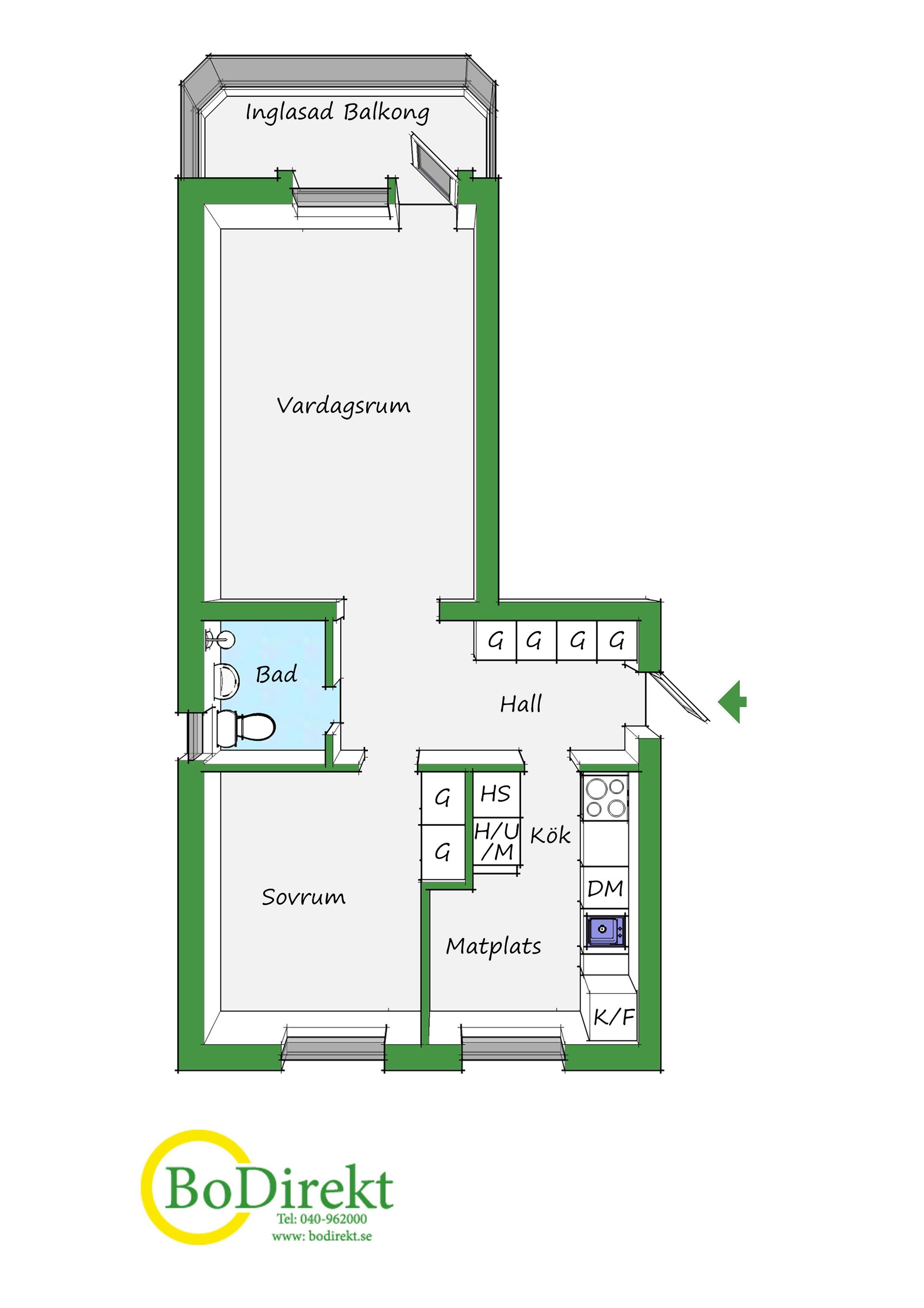 Bostadsrätt, Vitemöllegatan 16B, Nobel / Annelund, Malmö