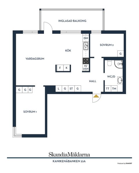 Bostadsrätt, Kanikenäsbanken 23A, Kanikenäsholmen, Karlstad