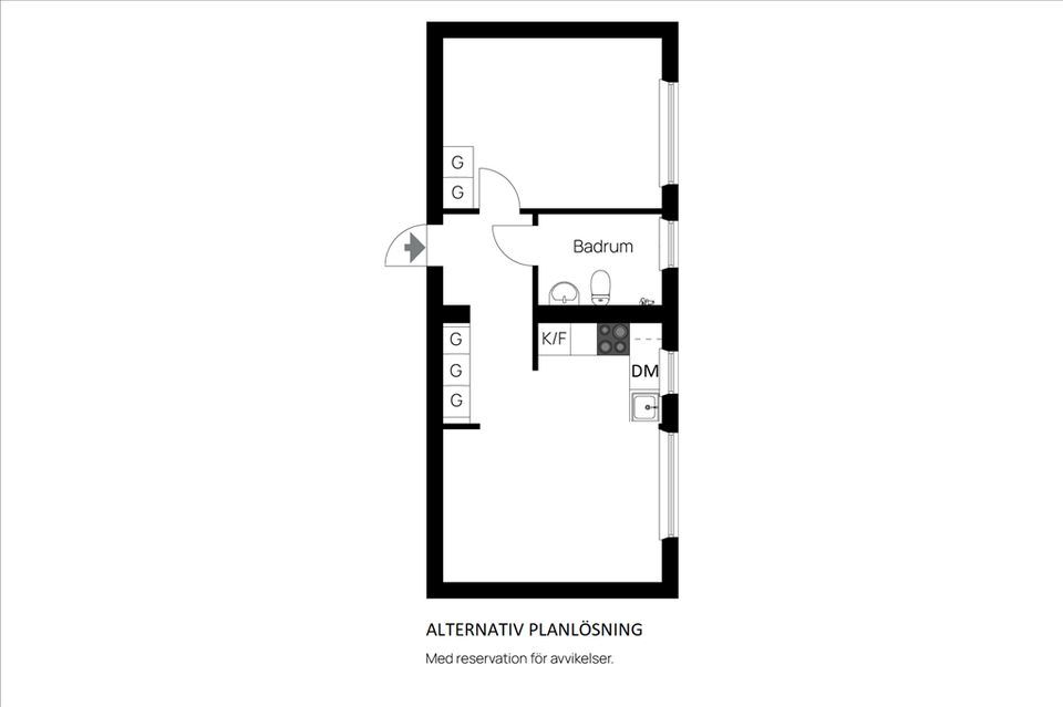 Bostadsrätt, Runda vägen 25, vån 2/3, Alvik / Äppelviken, Stockholm