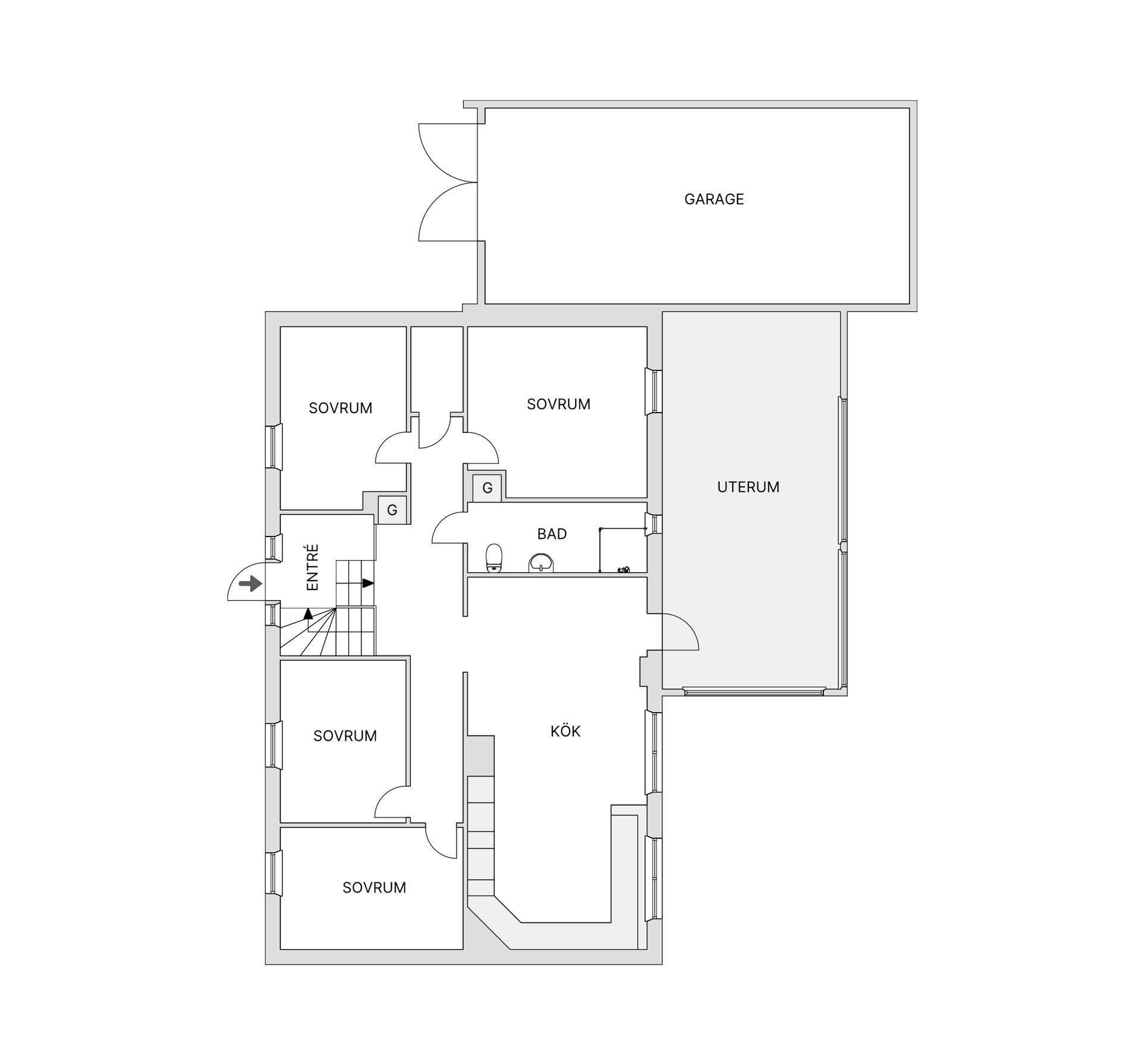 Villa, Jakobsbovägen 16, Hånger, Värnamo