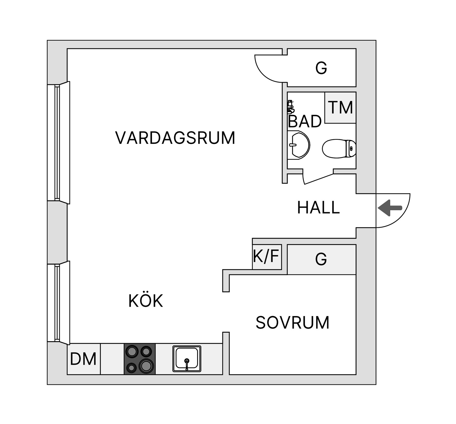 Bostadsrätt, Klippgatan 14F, Södermalm - SoFo, Stockholm