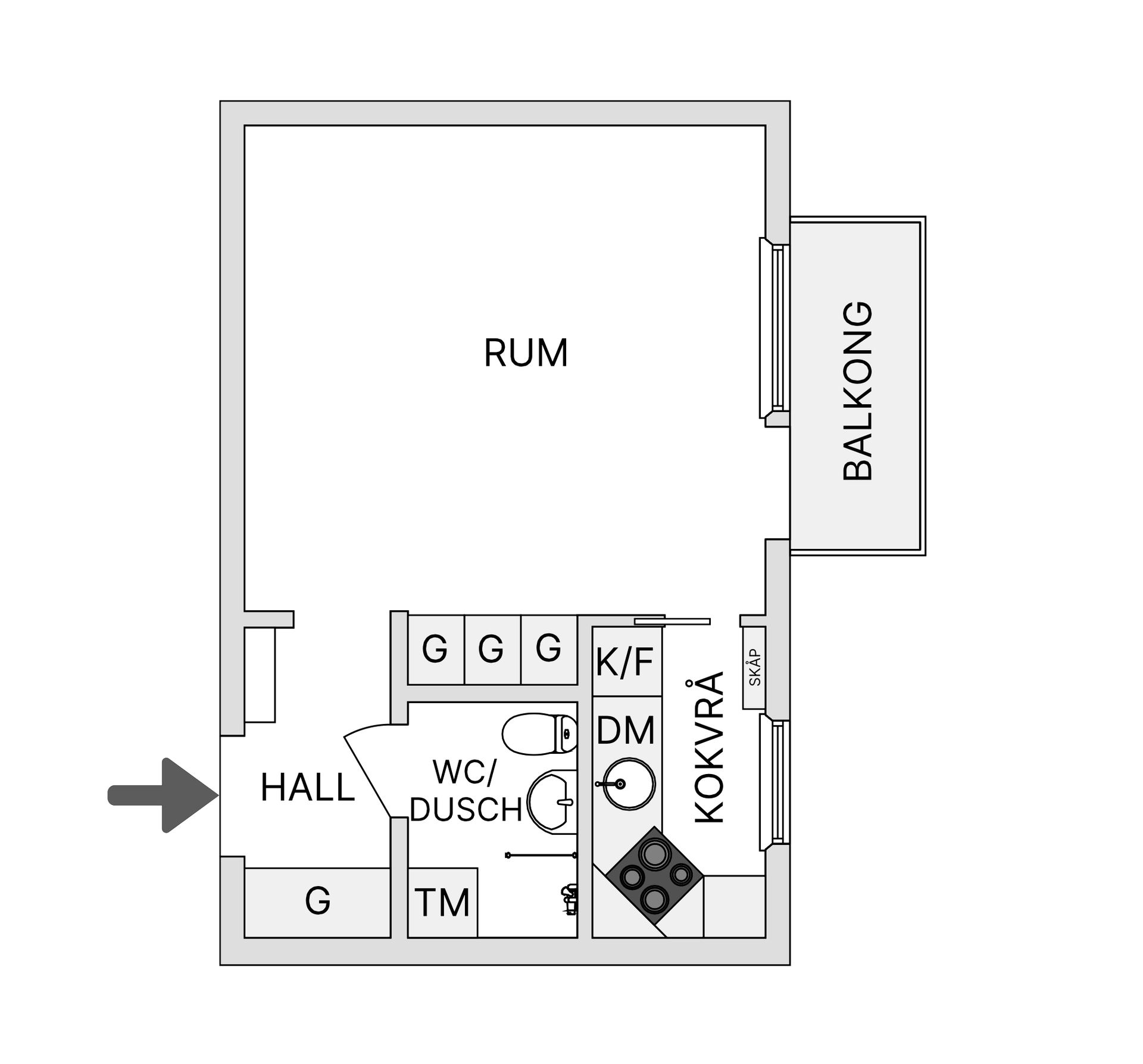 Bostadsrätt, Kungsängsgatan 36B, Centrum, Uppsala
