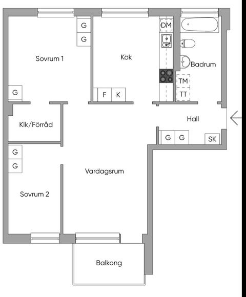 Bostadsrätt, Rågsvedsvägen 91, Rågsved, Stockholm