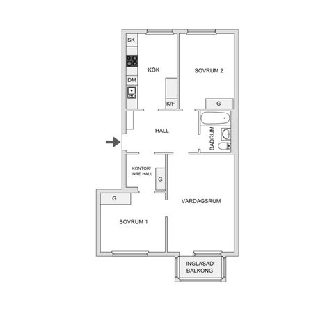 Bostadsrätt, Sätunavägen 18A, Märsta - Centralt, Sigtuna