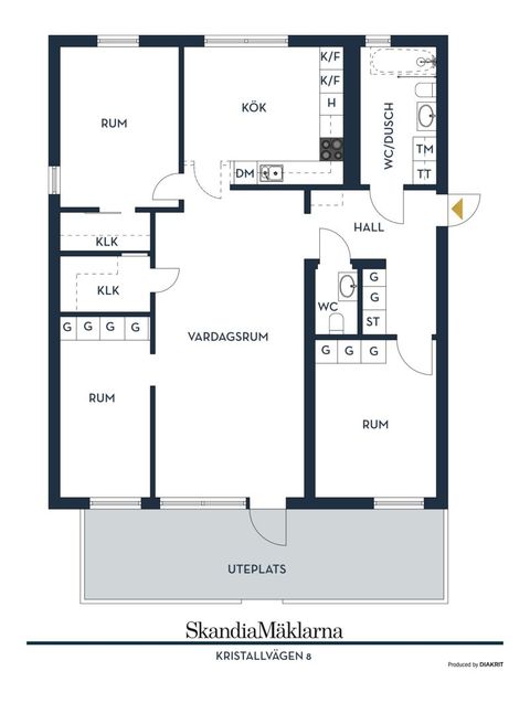 Bostadsrätt, Kristallvägen 8, Solberga, Stockholm