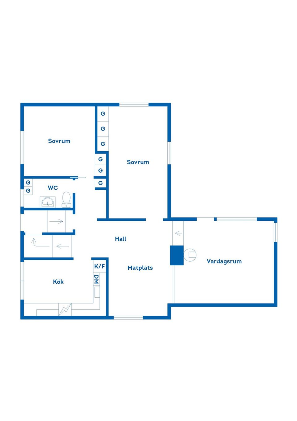 Villa, Fågelsångsvägen 1, Centralt, Osby