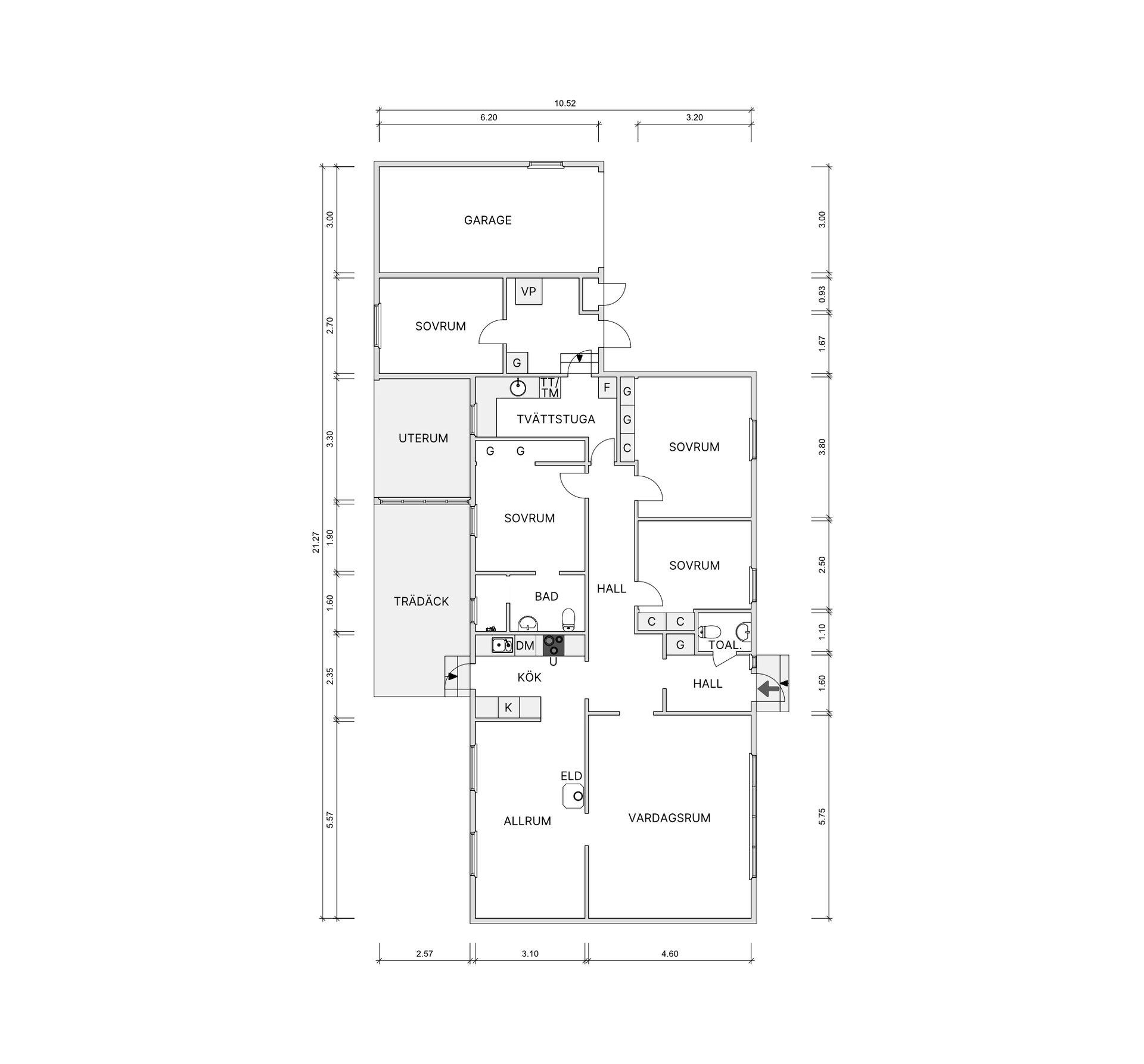 Villa, Vångavägen 7, Eket, Örkelljunga