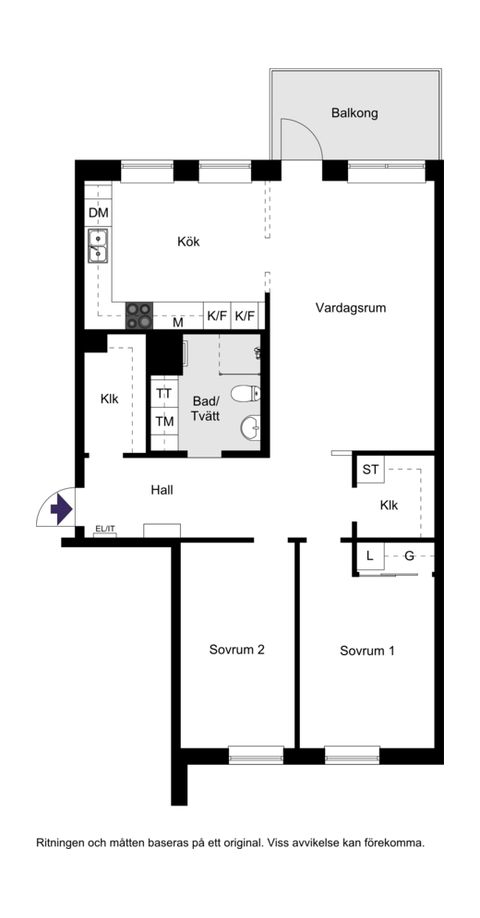 Bostadsrätt, Sjöviksbacken 18, 3 tr, Liljeholmskajen, Stockholm