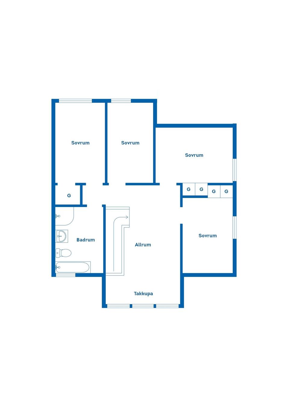 Villa, Radhus, Rödhakestigen 7, Rimforsa, Kinda