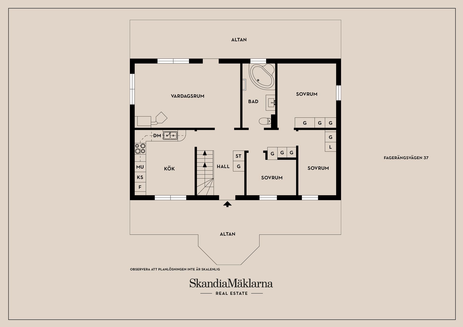 Villa, Fagerängsvägen 37, Stuvsta - Stensängen, Huddinge