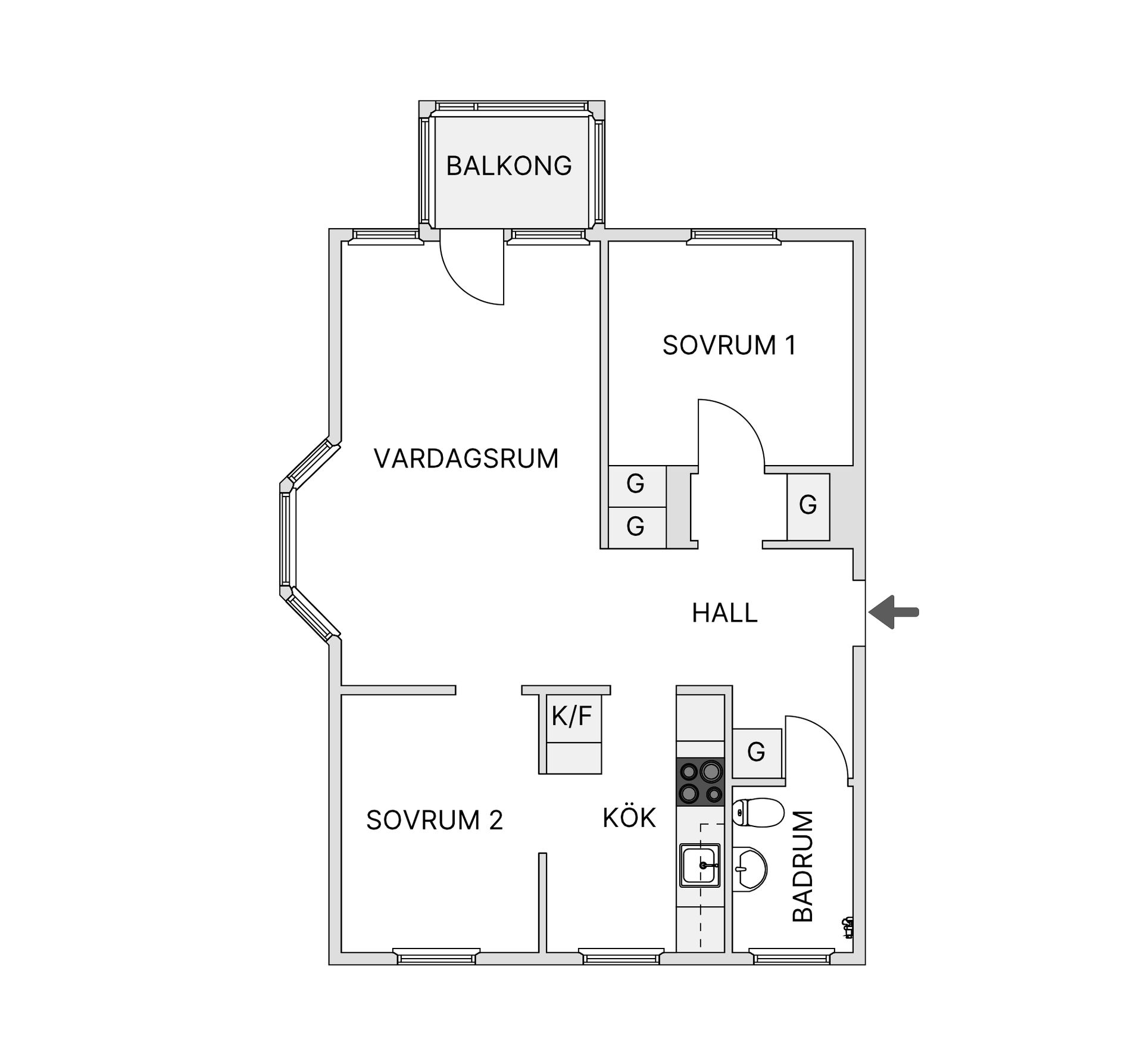 Bostadsrätt, Huginvägen 10, Granlo, Sundsvall