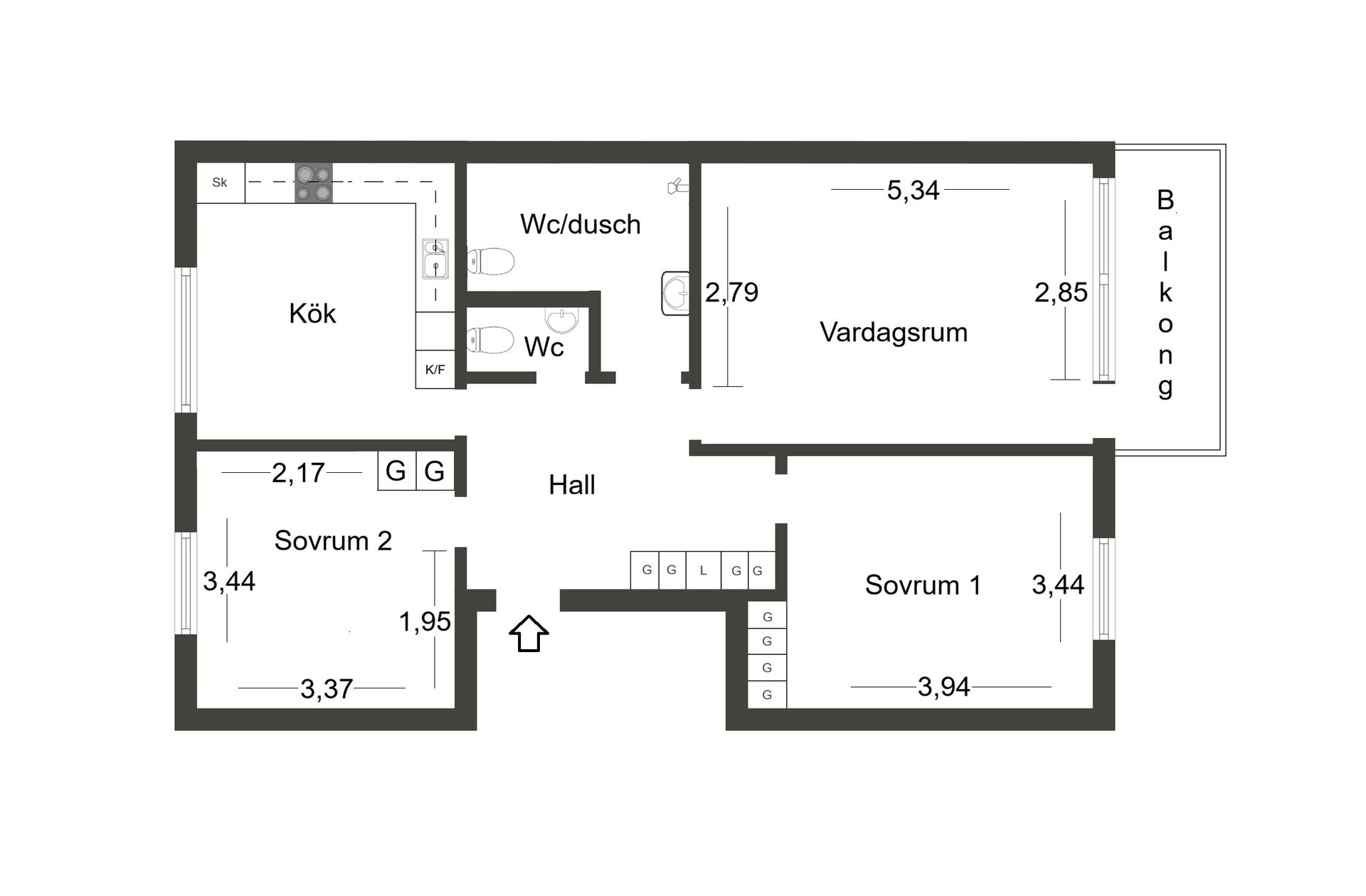 Bostadsrätt, Sörgården 130, vån.2, Sörgården, Vallentuna