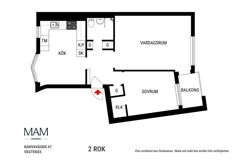 Bostadsrätt, Narvavägen 47, Hammarby, Västerås
