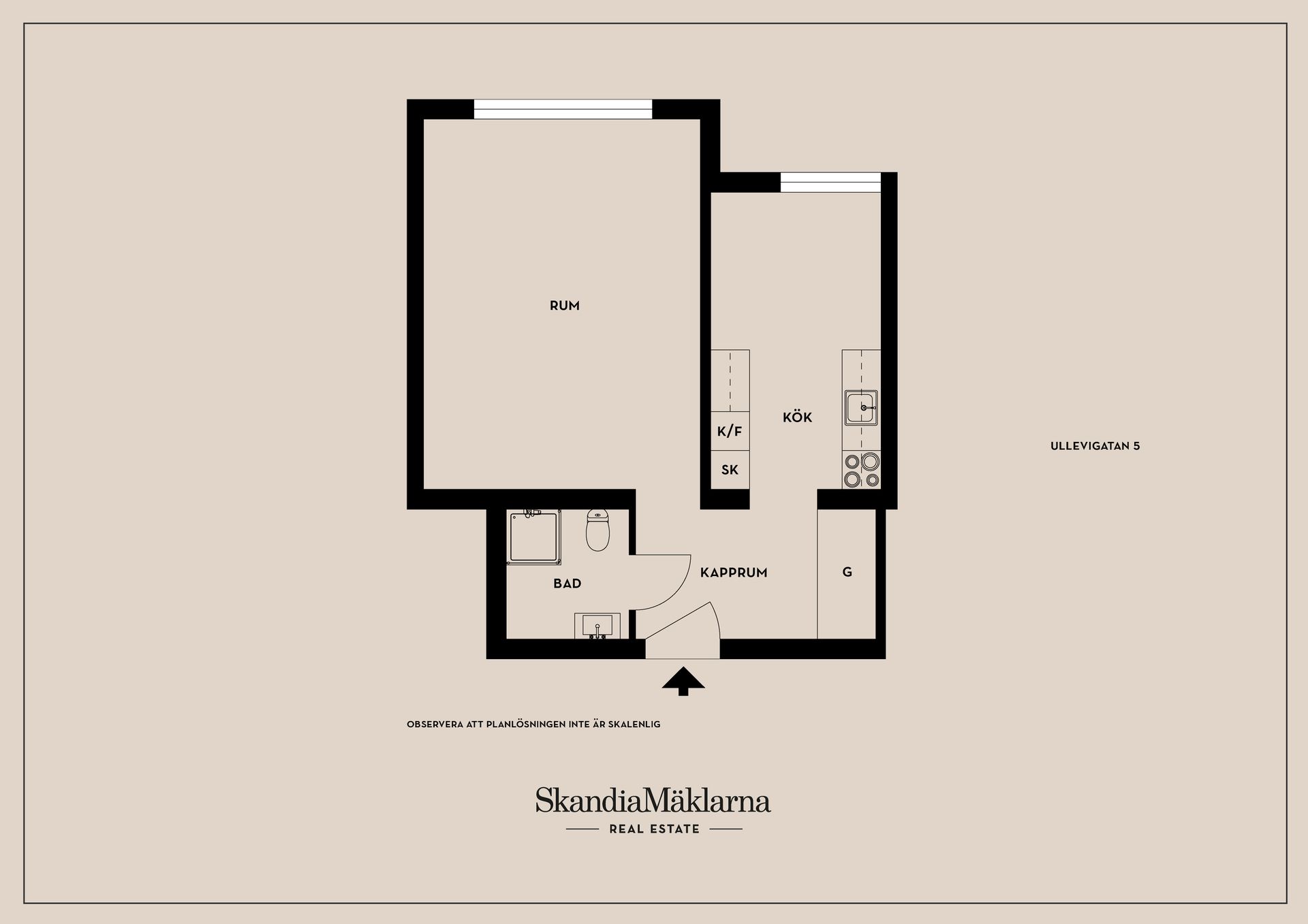 Bostadsrätt, Ullevigatan 5, Vasastaden, Linköping