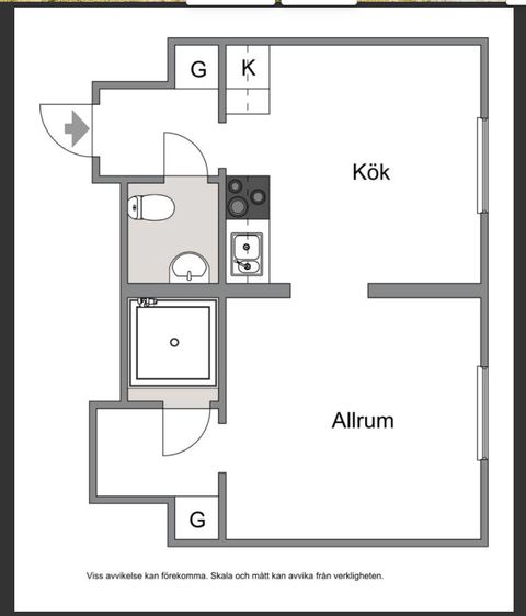 Bostadsrätt, Bergsgatan 12, S:t Ilian, Enköping