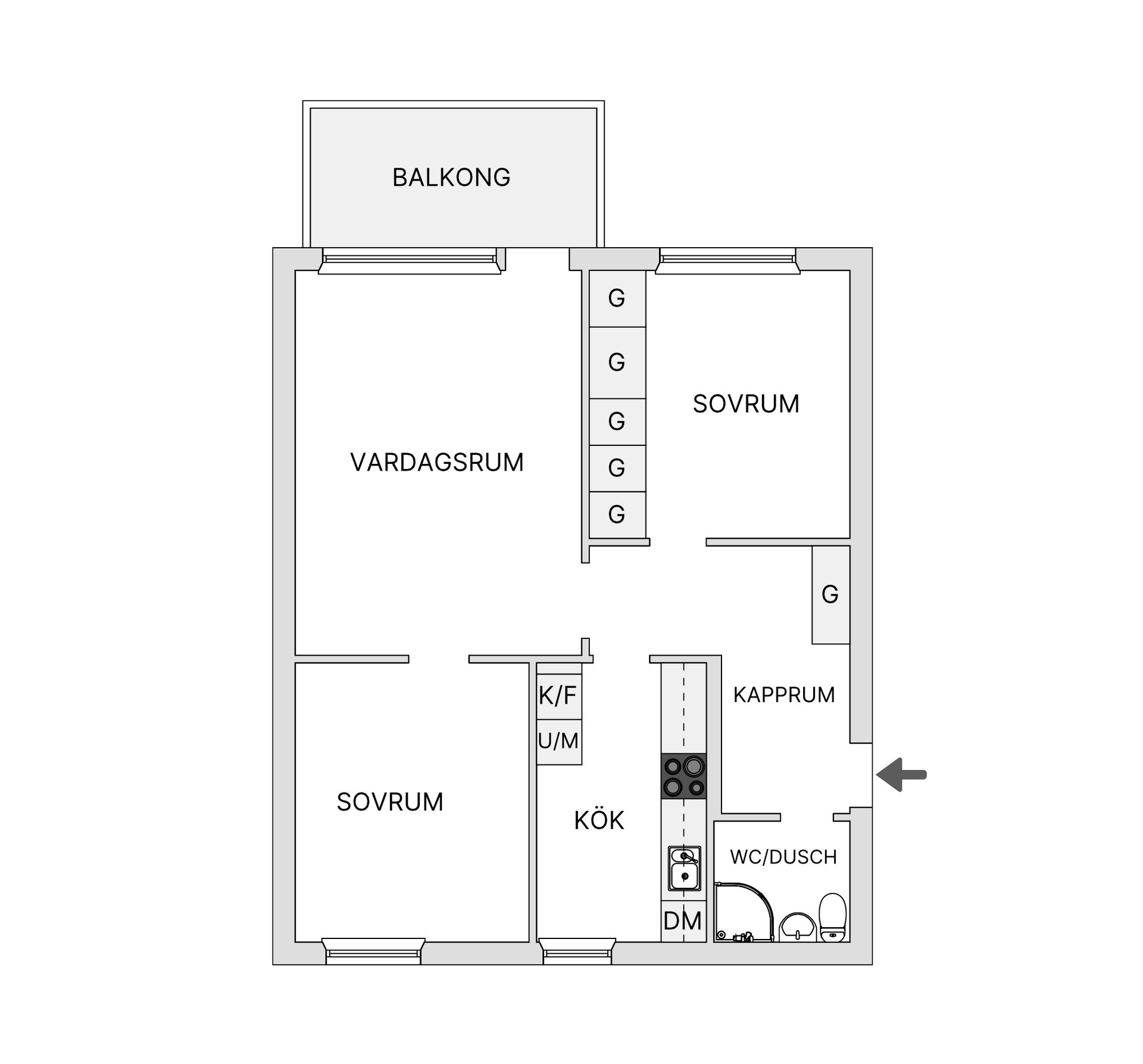 Bostadsrätt, Lekängsvägen 2G, Sallyhill, Sundsvall