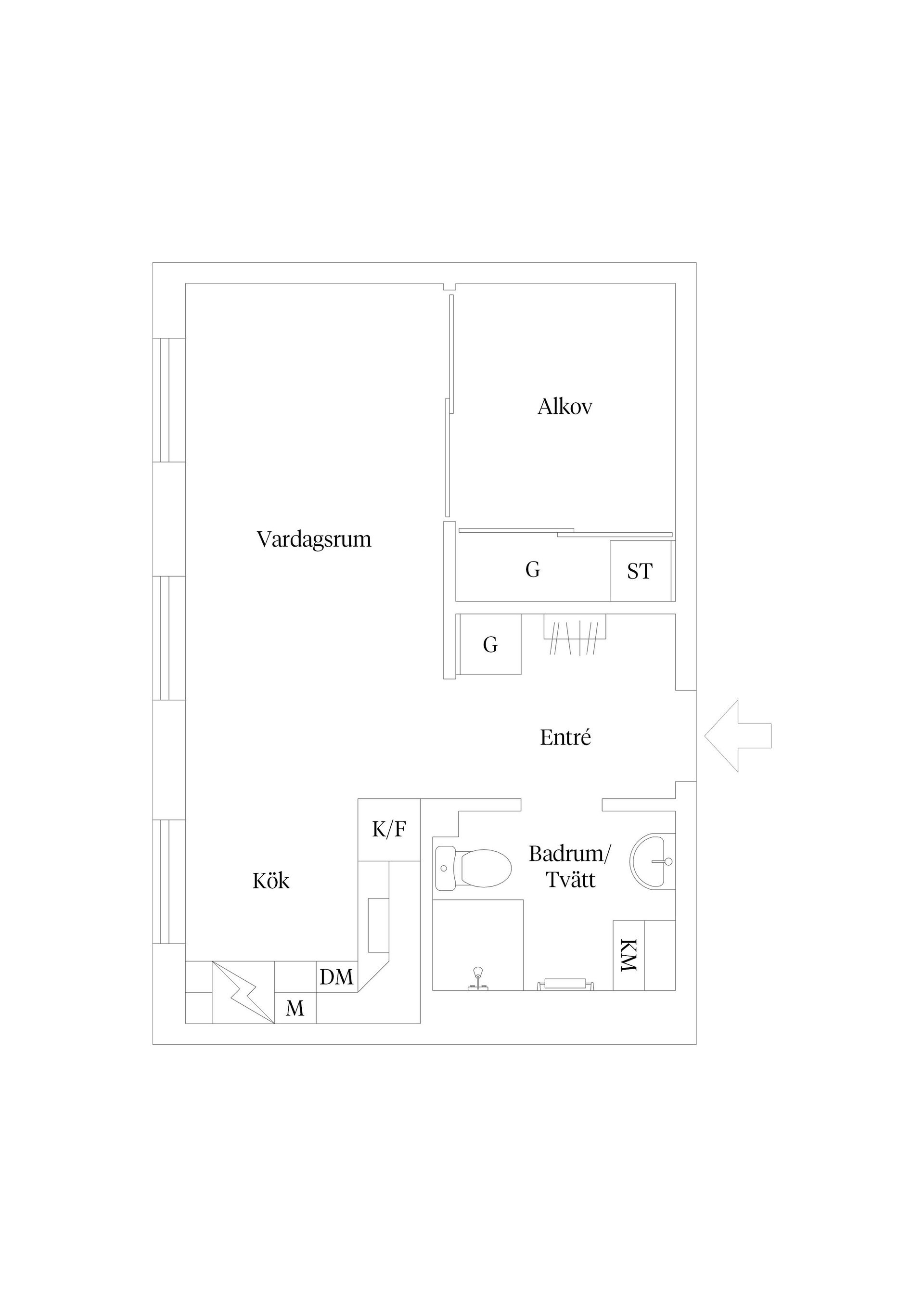 Bostadsrätt, Fredriksskanstorget 1, Fredriksskans, Kalmar