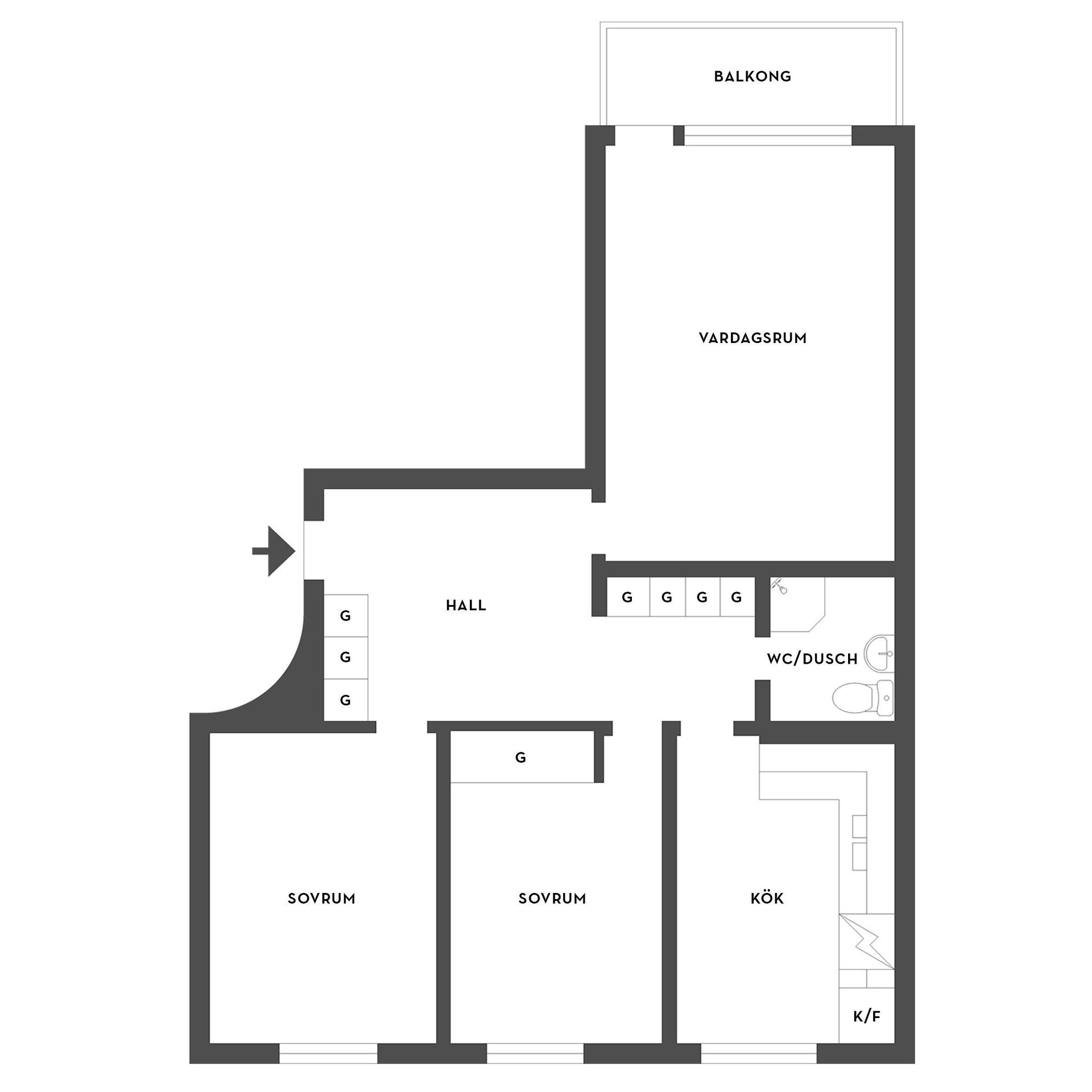 Bostadsrätt, Tunaholmsvägen 13, Gärdet, Mariestad