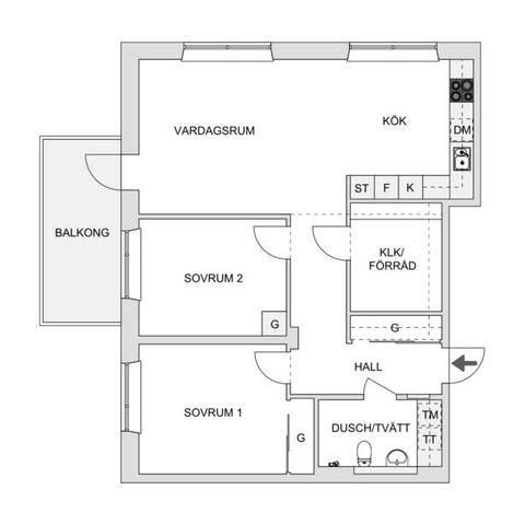 Bostadsrätt, Grönvretsvägen 8, Jakobsberg, Järfälla