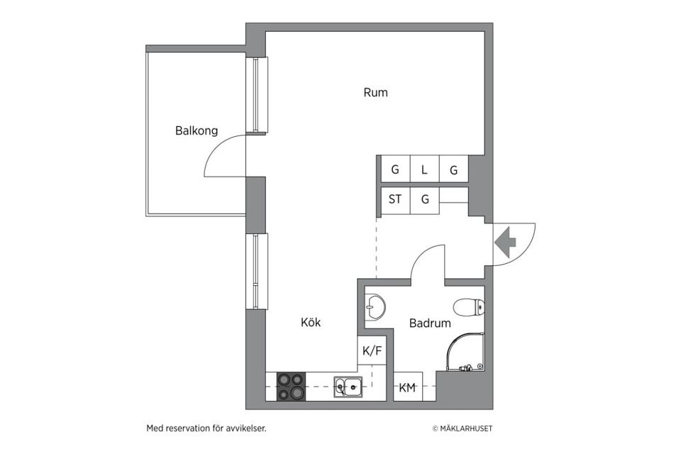 Bostadsrätt, Termikgatan 23D, Södra Ladugårdsängen, Örebro