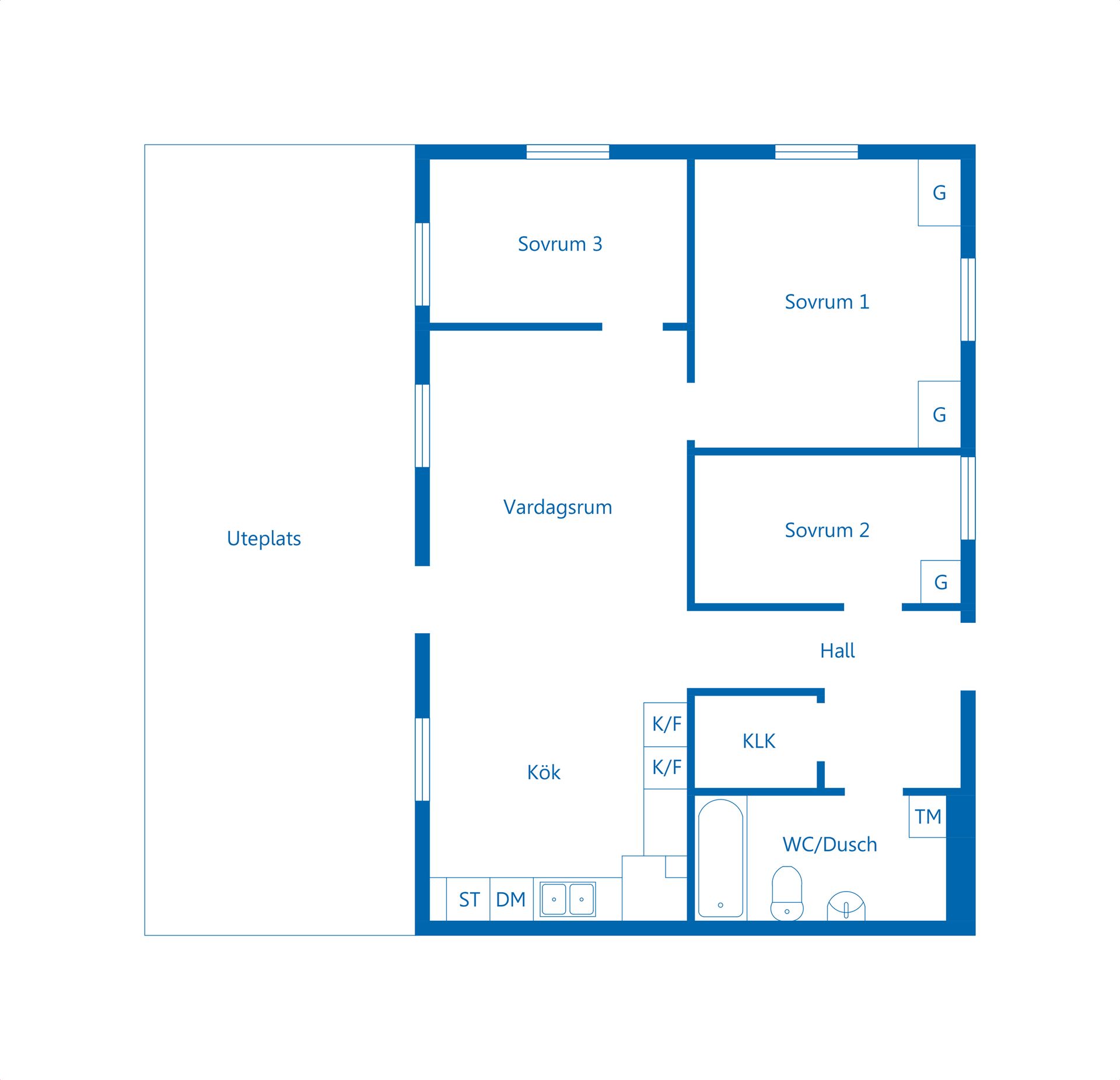 Bostadsrätt, Dalbyvägen 7C, Norrtälje stad - Färsna, Norrtälje