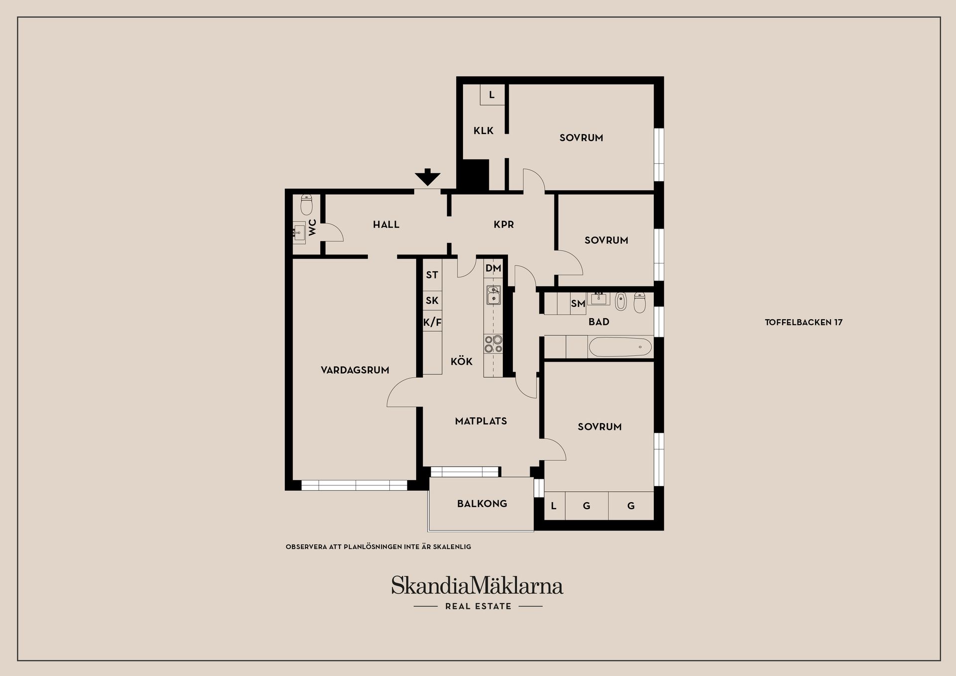 Bostadsrätt, Toffelbacken 17, Stockholm