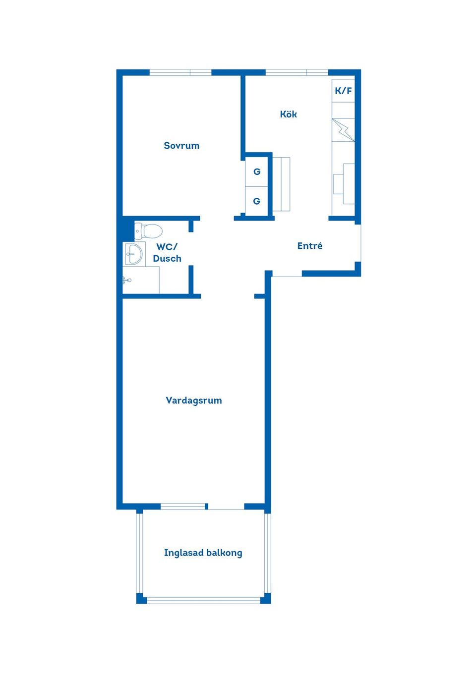 Bostadsrätt, Södra Långgatan 21 A Lgh 1303, Centralt, Oskarshamn