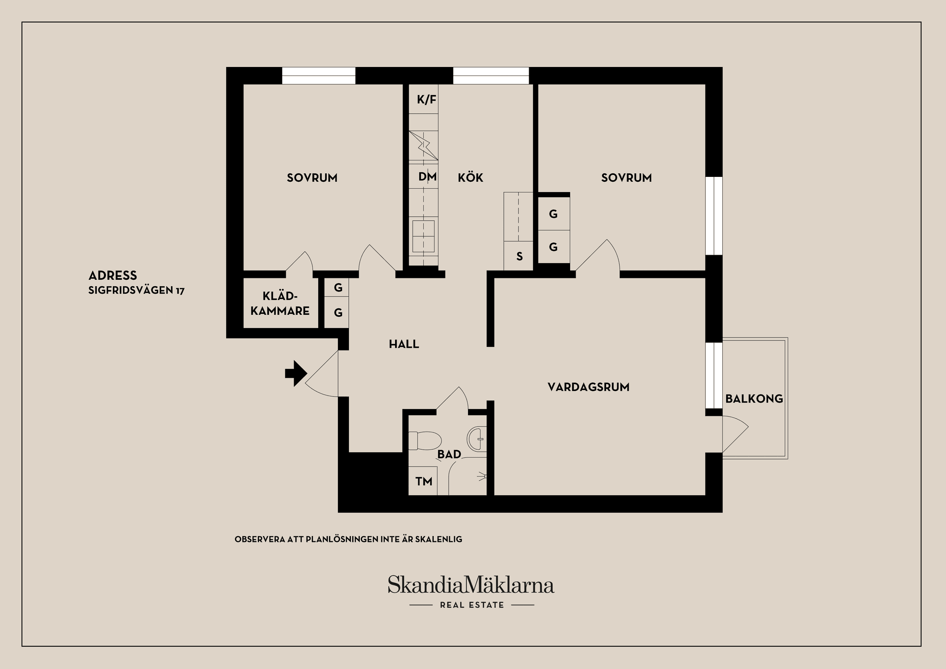Bostadsrätt, Sigfridsvägen 17, Aspudden, Stockholm