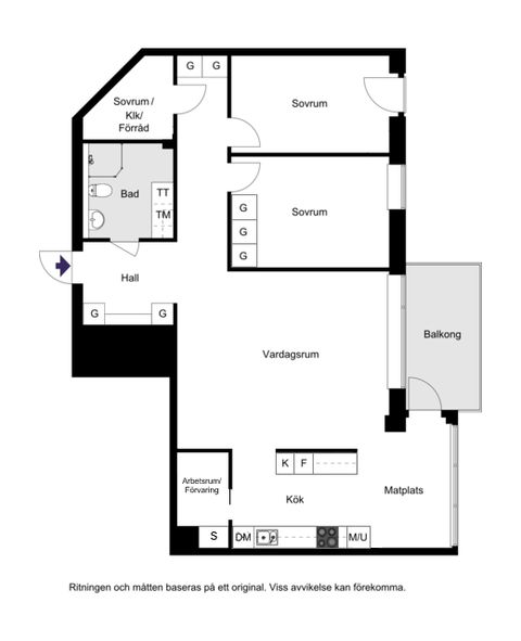 Bostadsrätt, Ormbergsvägen 20, vån 5/7, Gröndal, Stockholm