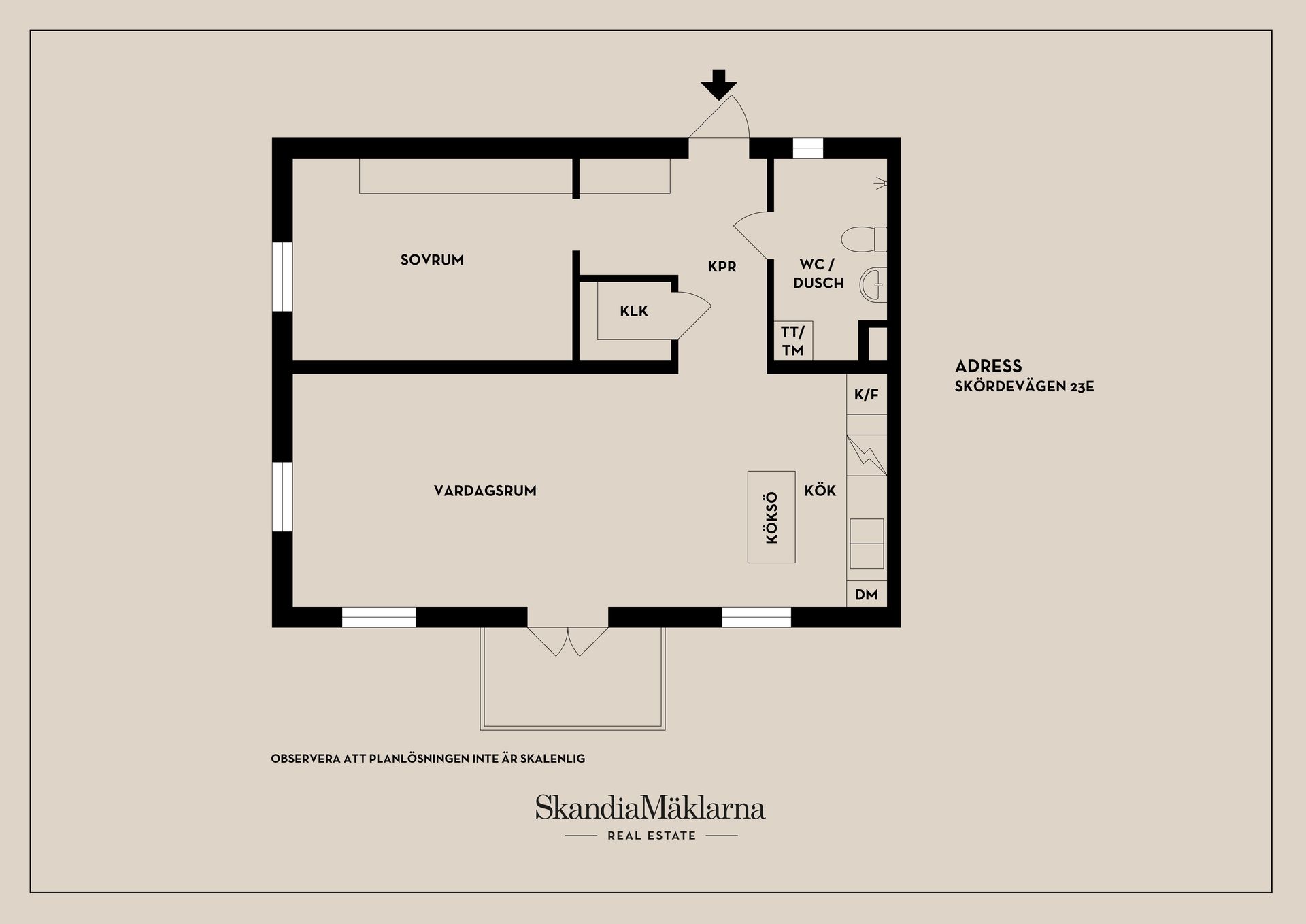 Bostadsrätt, Skördevägen 23E, Arnö, Nyköping