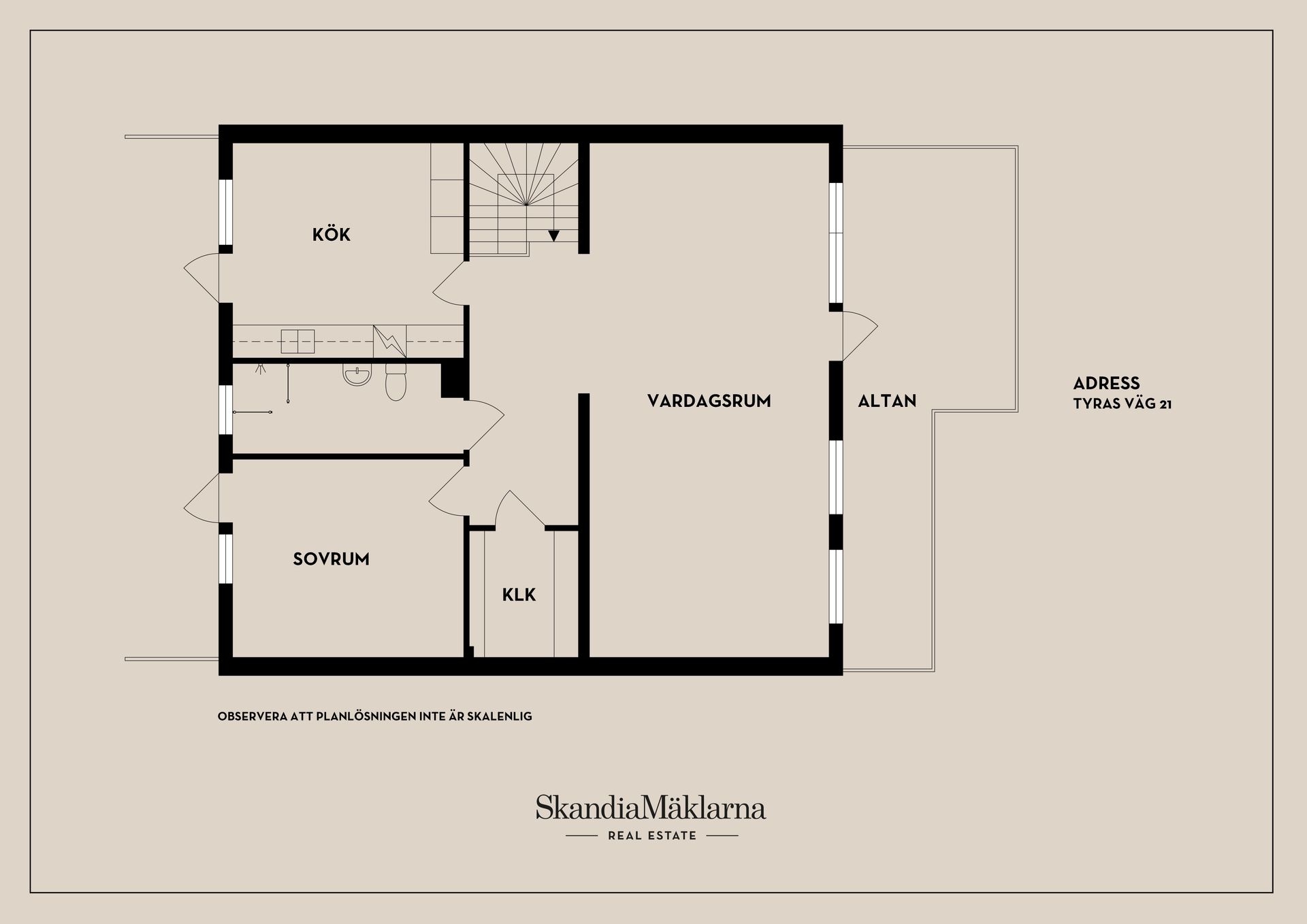 Radhus, Tyras väg 21, Bergshammar, Nyköping