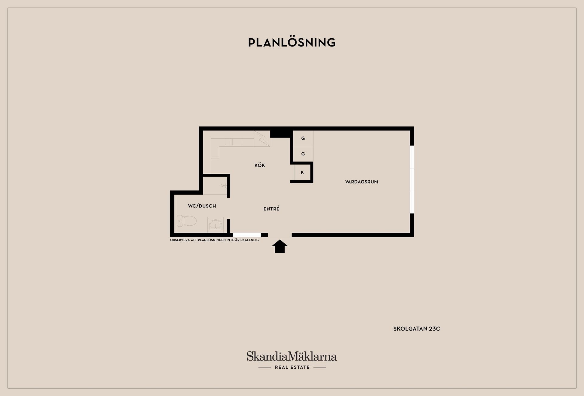 Bostadsrätt, Skolgatan 23C, Gottfridsberg/Centralt, Linköping