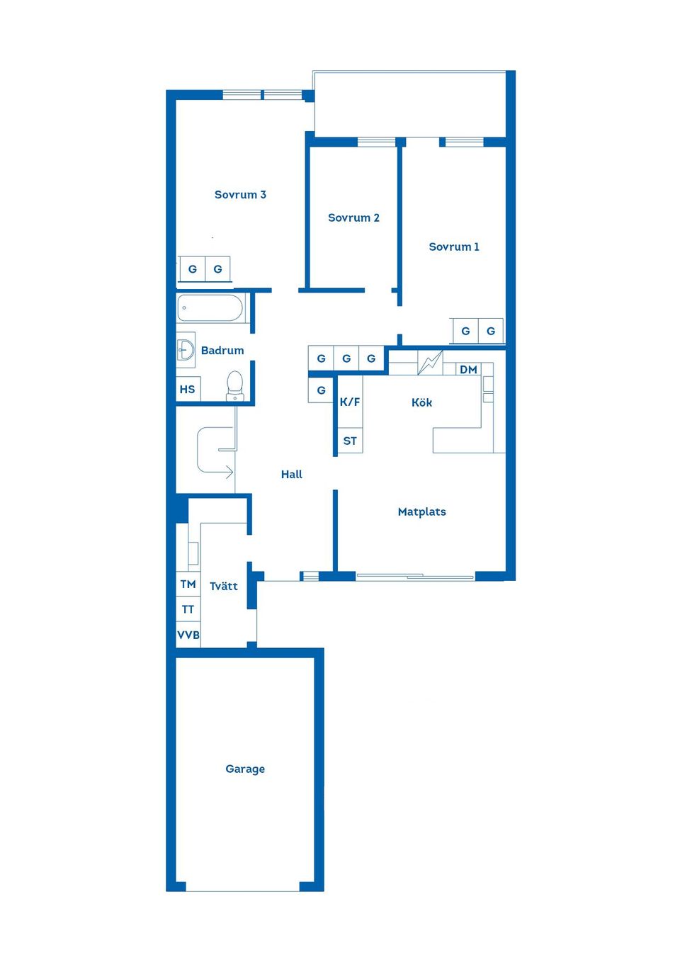 Villa, Radhus, Gösvägen 7, Korpadalen, Karlshamn