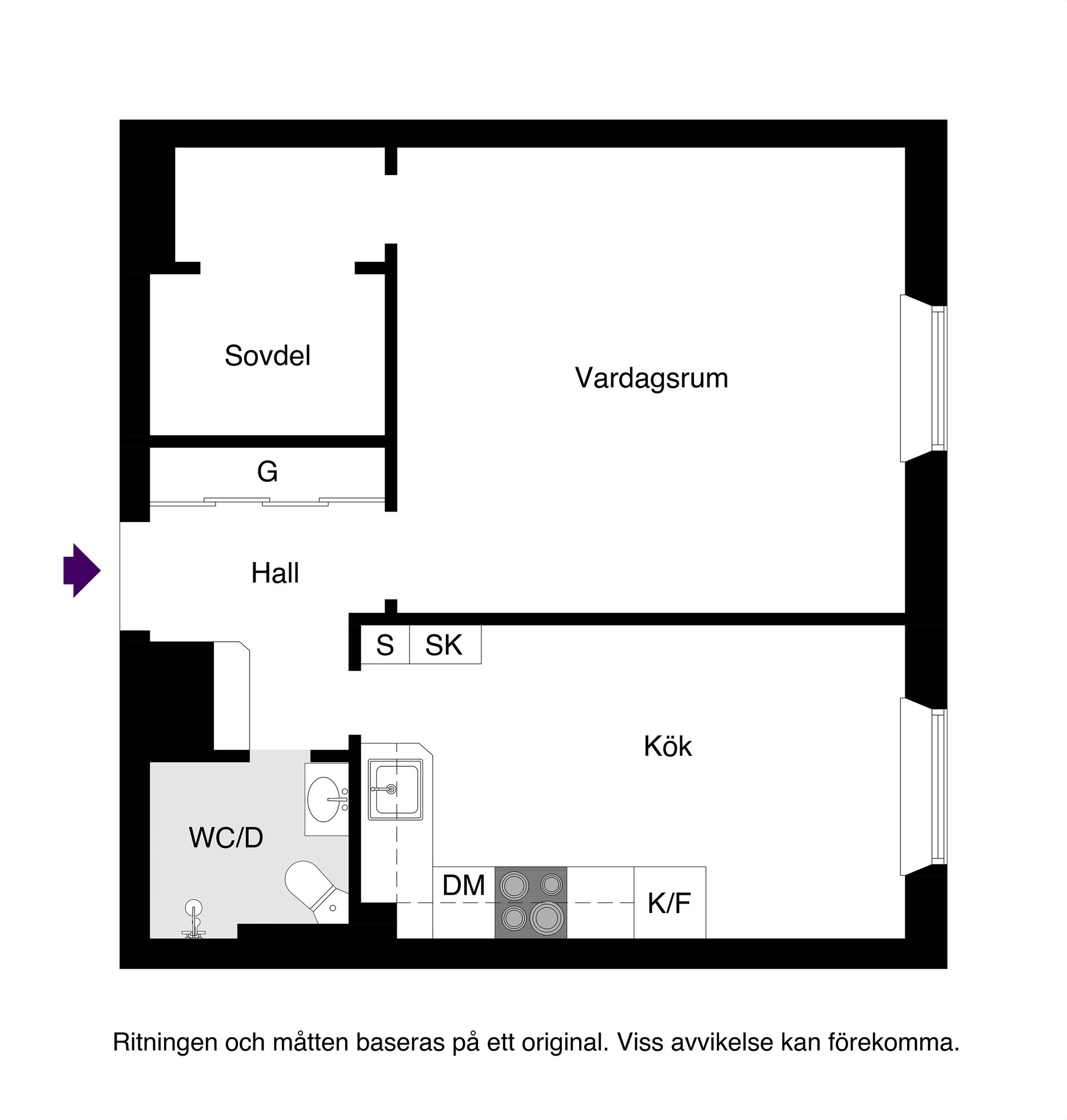 Bostadsrätt, Marielundsgatan 3B, Fålhagen, Uppsala