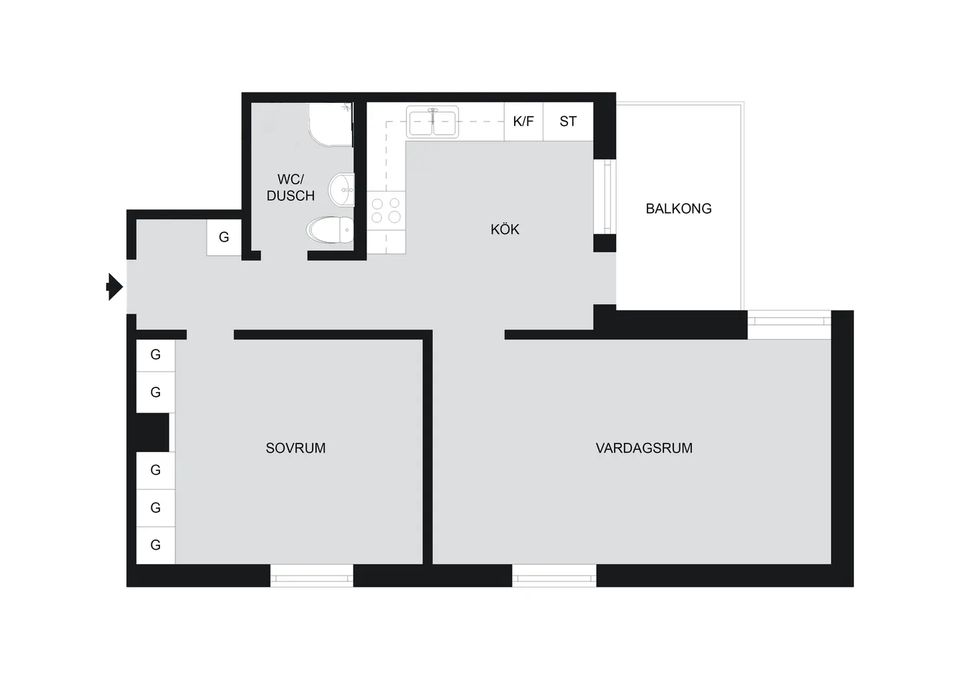 Bostadsrätt, Flygkårsvägen 13, Hägernäs - södra, Täby