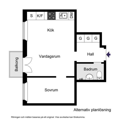 Bostadsrätt, Sannadalsvägen 6, Gröndal, Stockholm