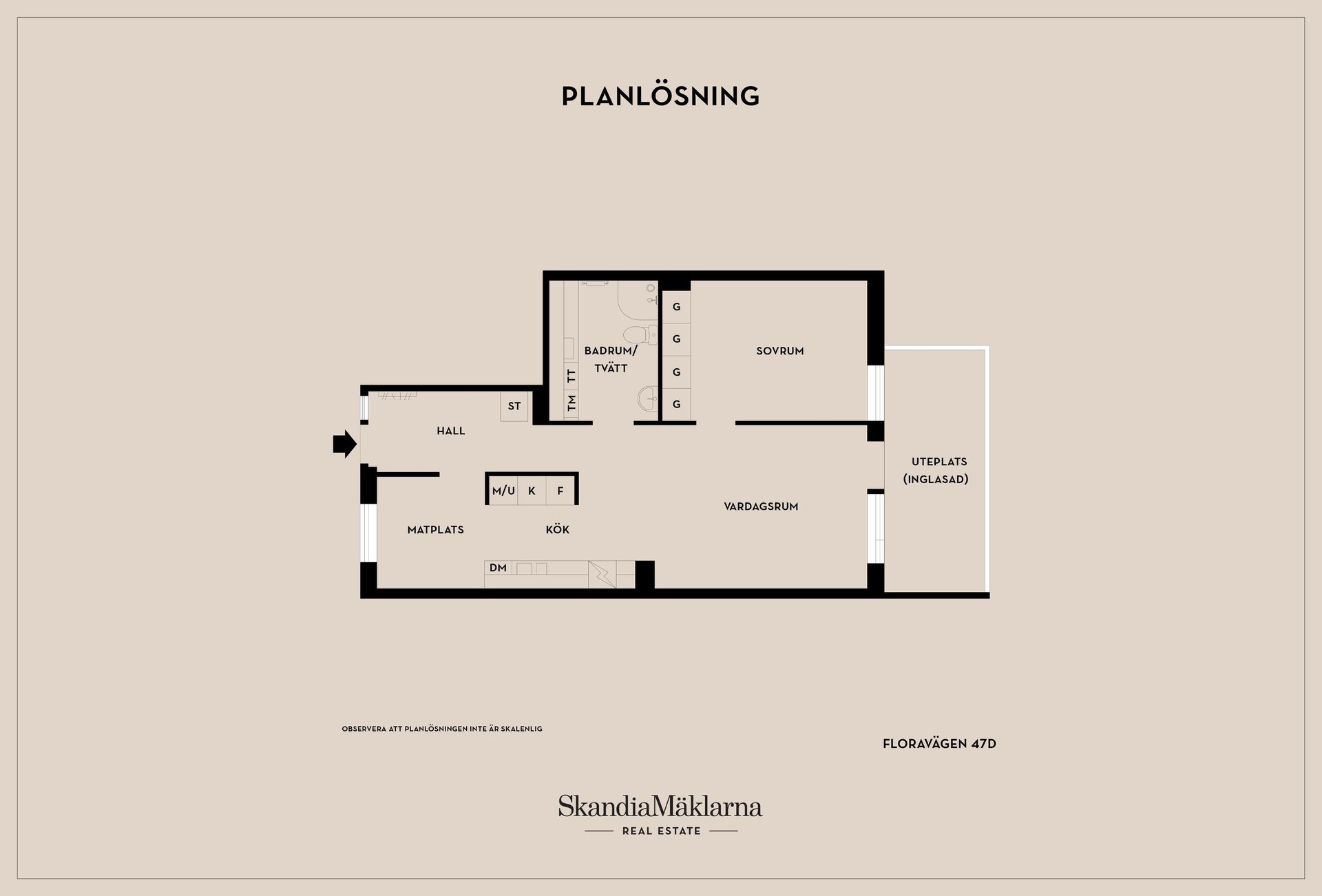 Bostadsrätt, Floravägen 47D, Centralt, Kävlinge
