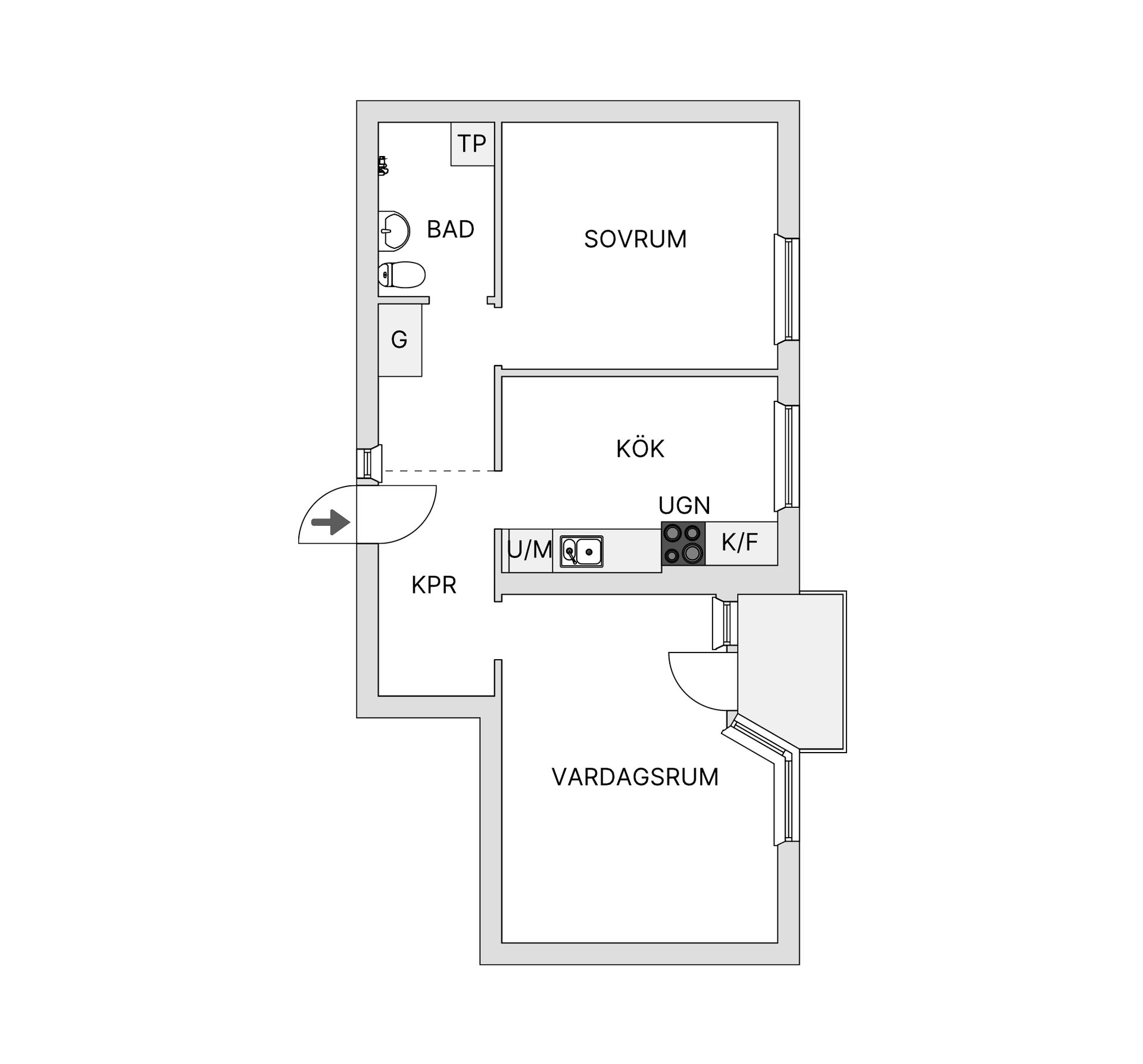Bostadsrätt, Skogsgatan 5A, Centralt, Örnsköldsvik