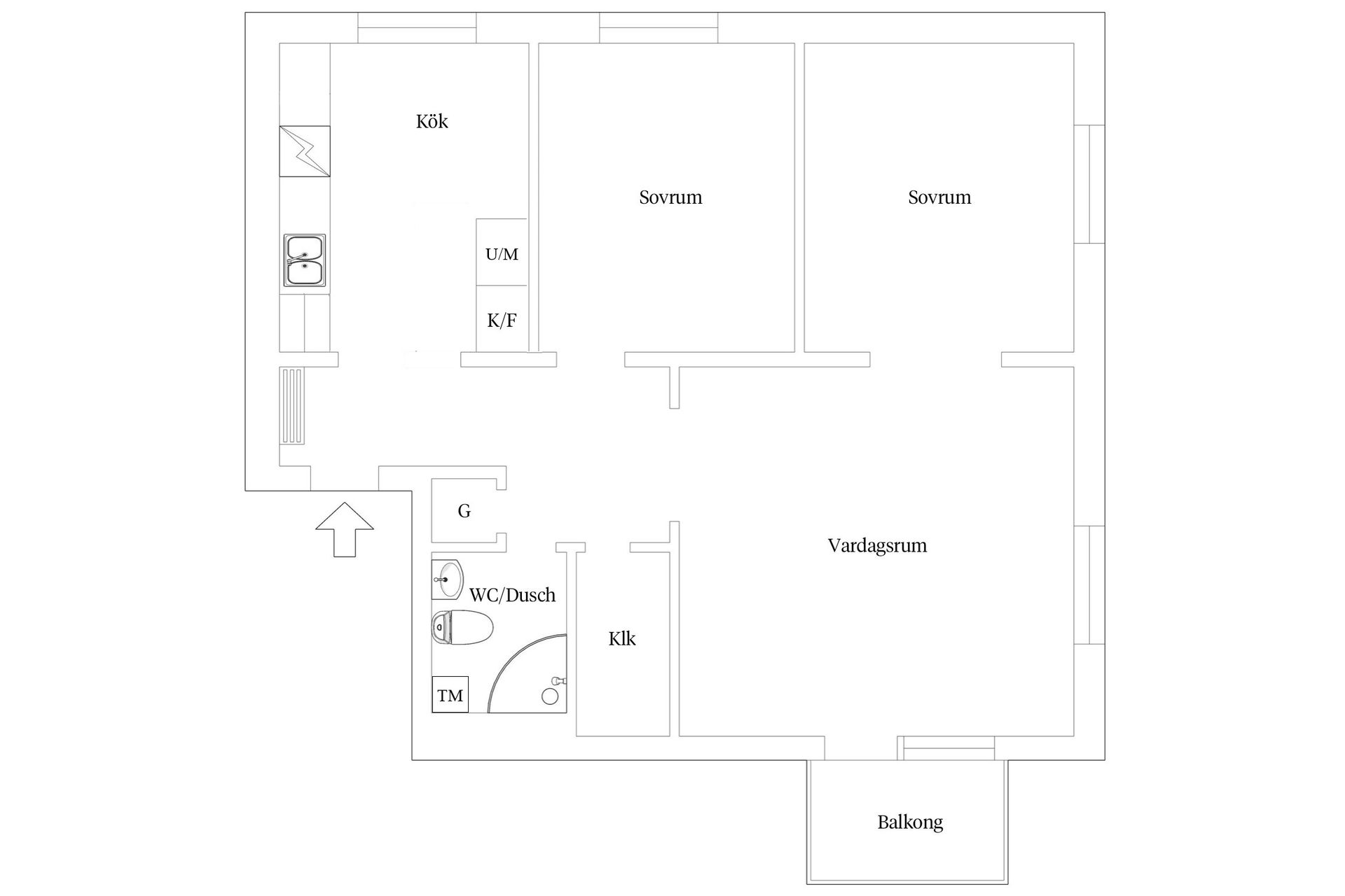 Bostadsrätt, Gustavsbergsvägen 2, Gamla Norr, Växjö