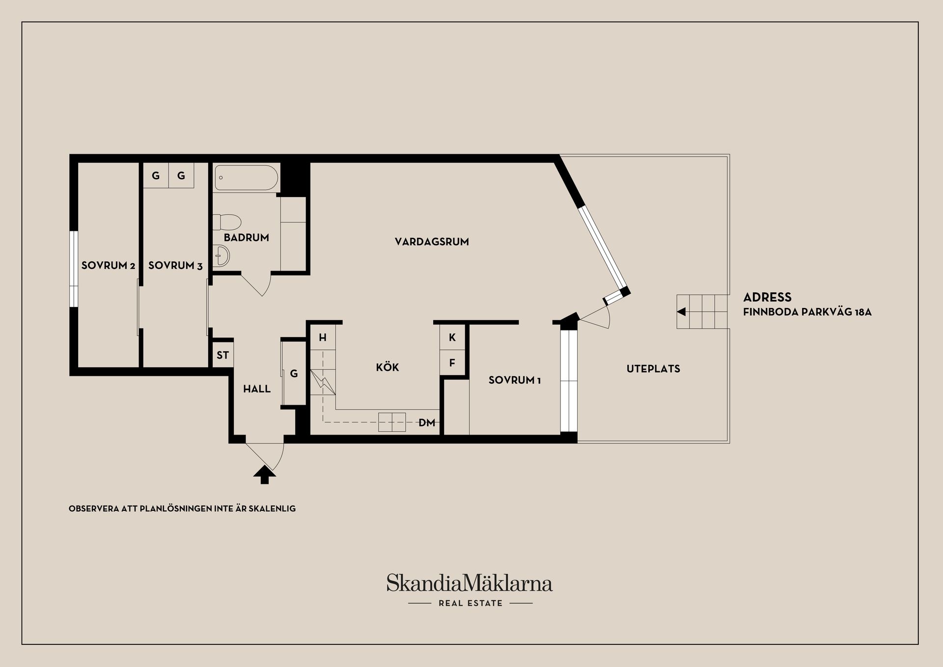 Bostadsrätt, Finnboda parkväg 18A, Finnboda Hamn, Nacka